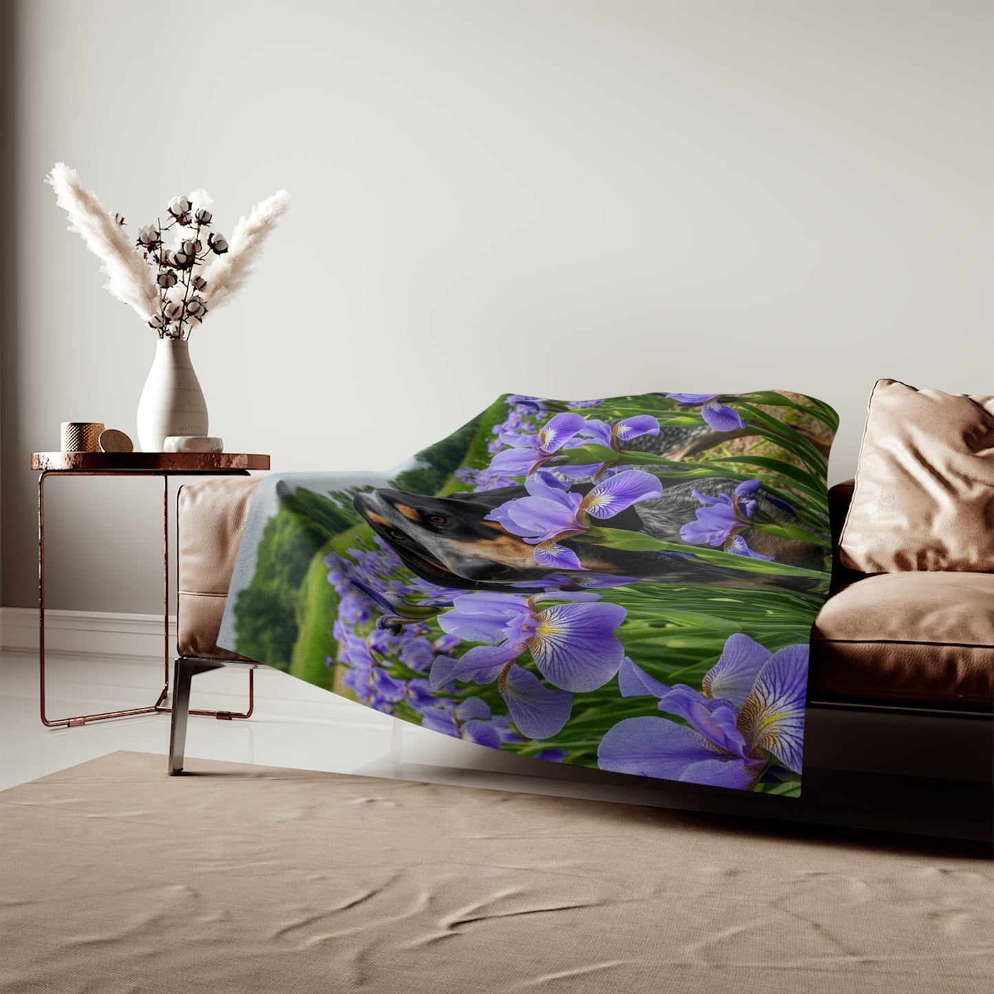 Bluetick Coonhound Sweatshirt Blanket