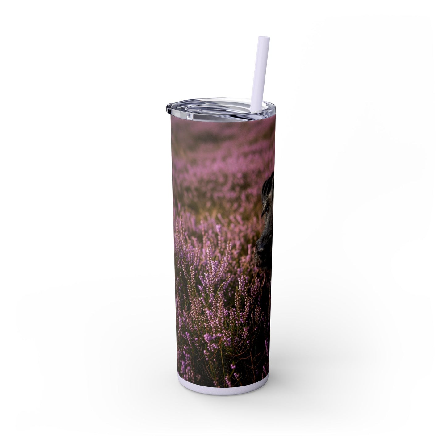 Glen of Imaal Terrier Skinny Tumbler with Straw, 20oz