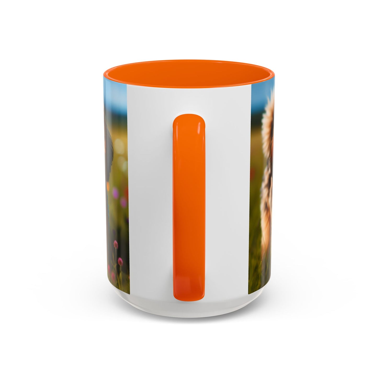 Russkaya Tsvetnaya Bolonka Accent Coffee Mug - Perfect Gift for Dog Lovers