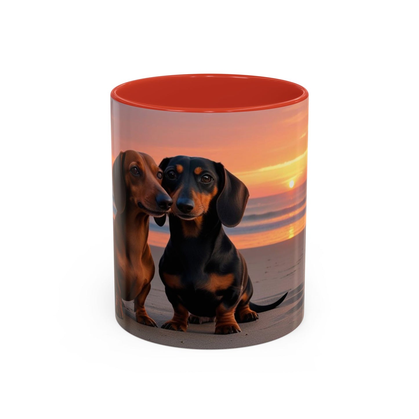 Dachshund Love Accent Coffee Mug - Perfect Gift for Dog Lovers
