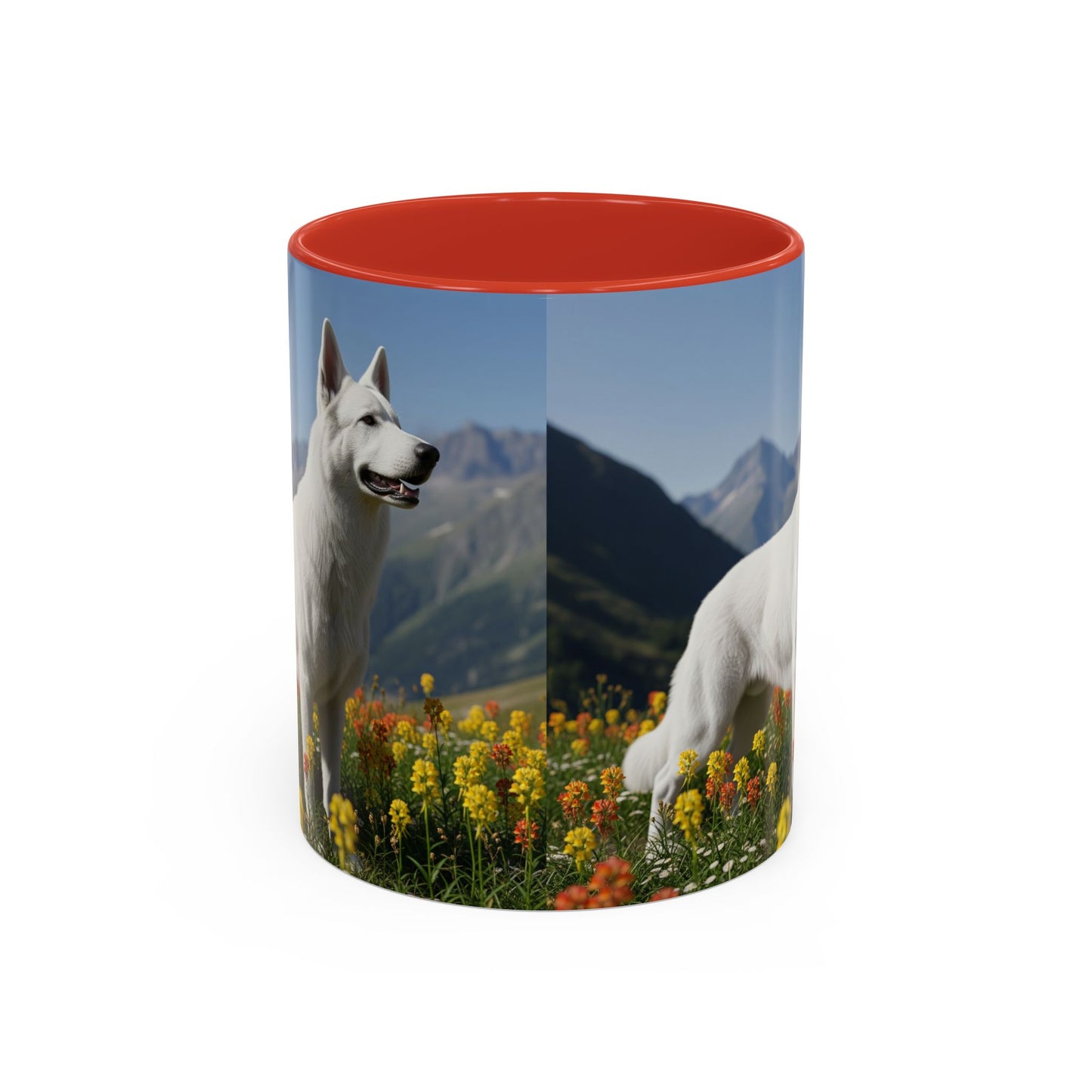 White Swiss Shepherd Dog Accent Coffee Mug - Perfect Gift for Dog Lovers