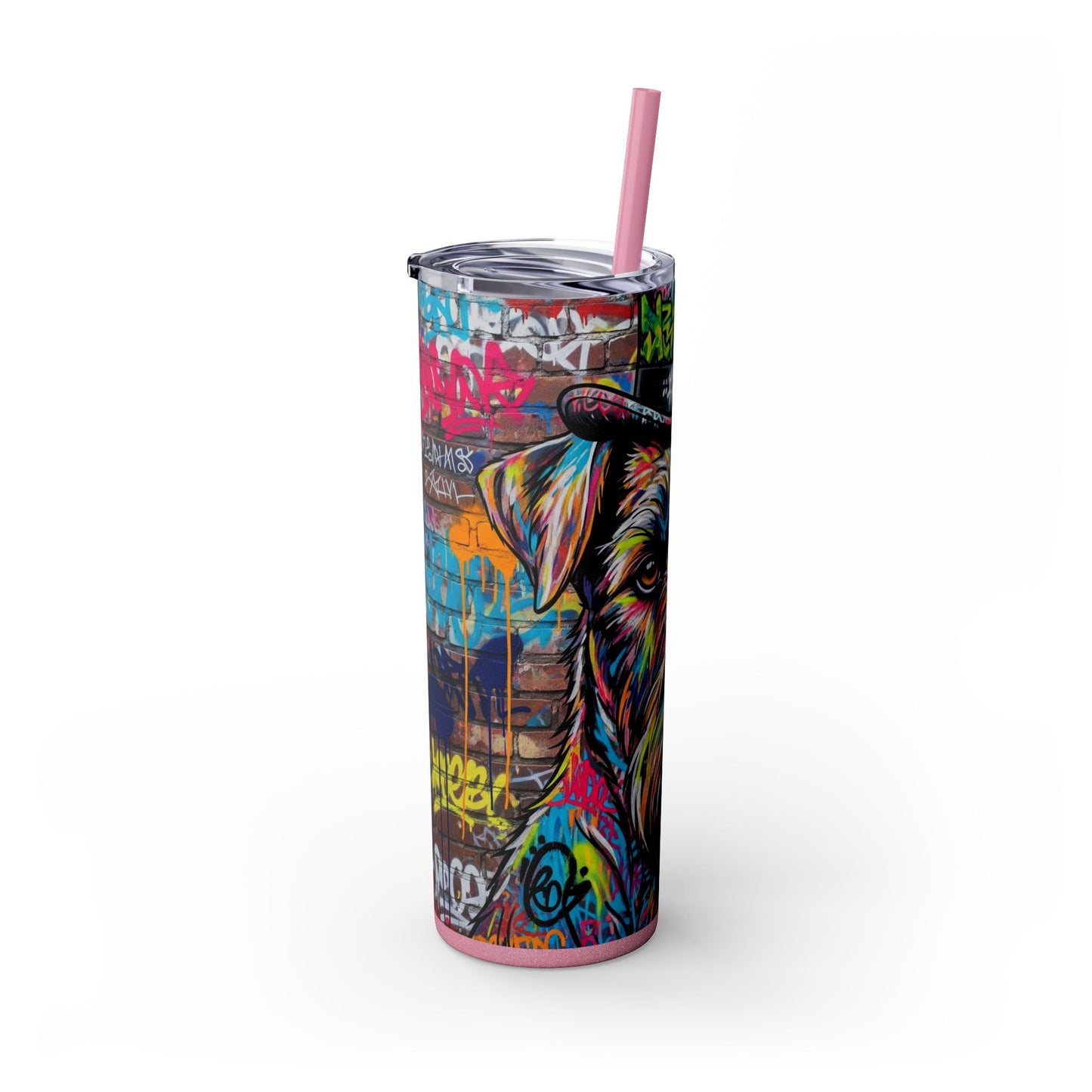 Teddy Roosevelt Terrier Tumbler with Straw, 20oz