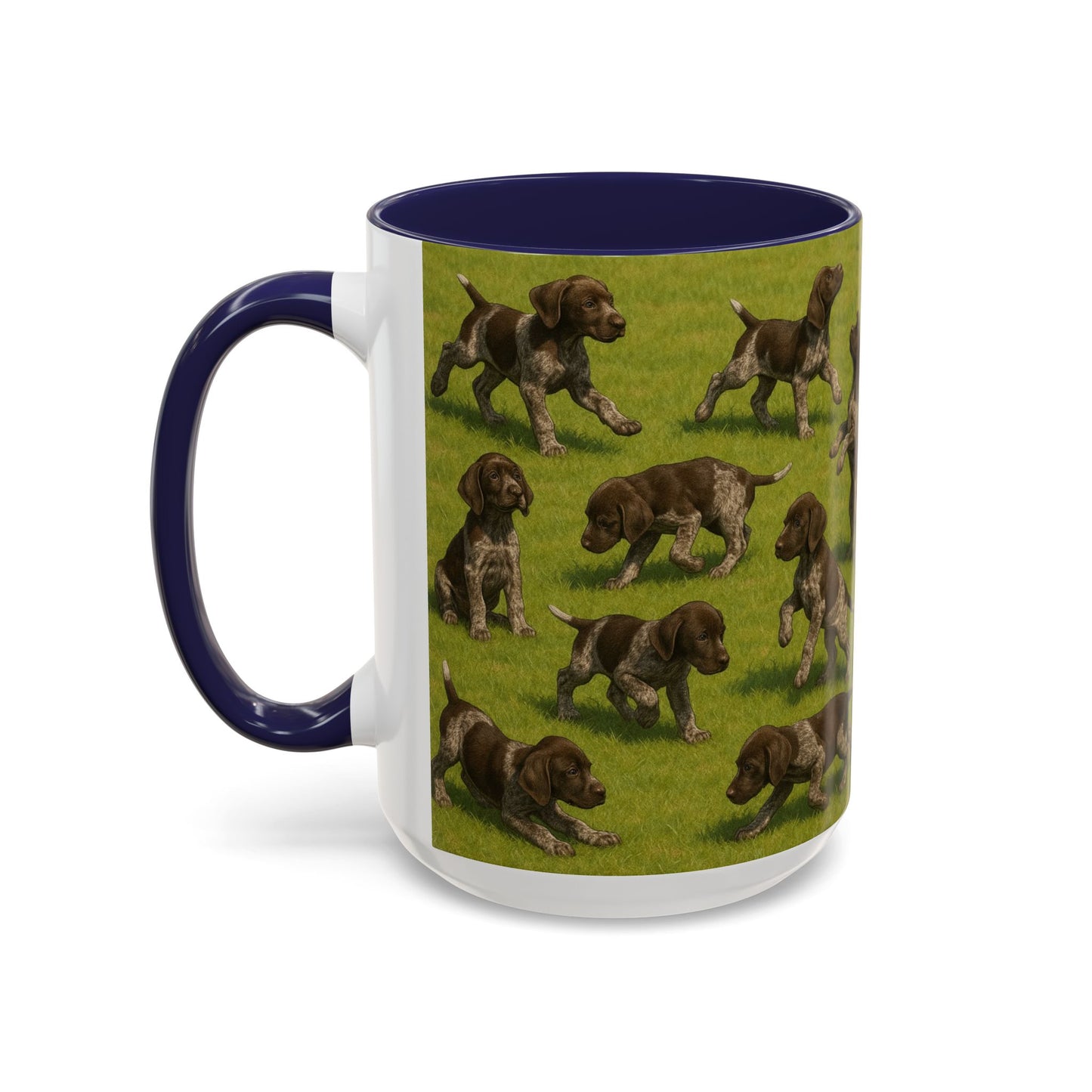 German Shorthaired Pointer puppies Accent Coffee Mug - Perfect Gift for Dog Lovers