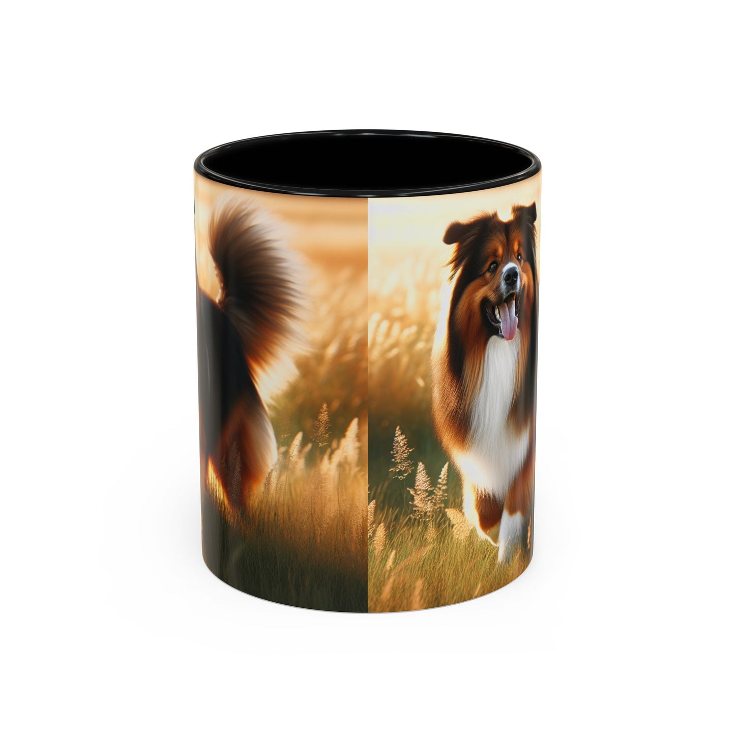 Bohemian Shepherd Accent Coffee Mug - Perfect Gift for Dog Lovers