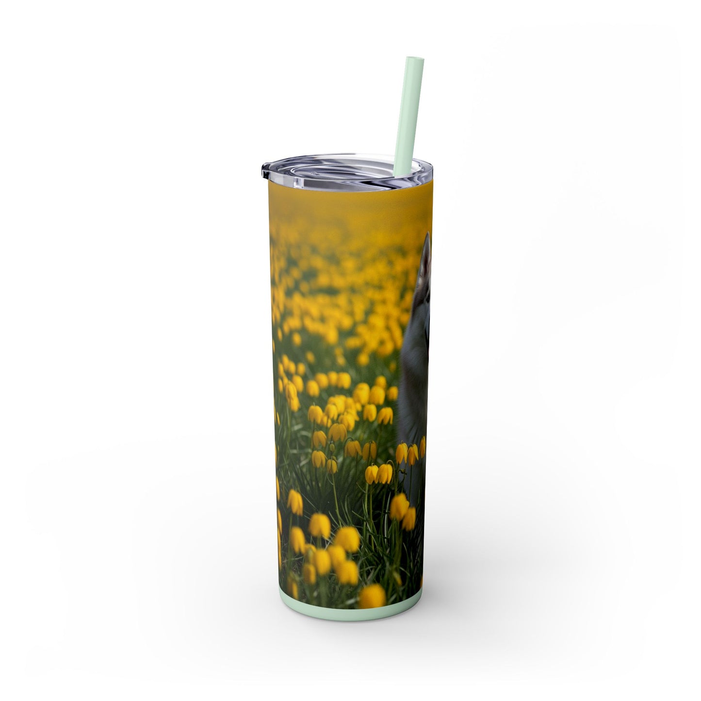 Siberian Husky Tumbler with Straw, 20oz