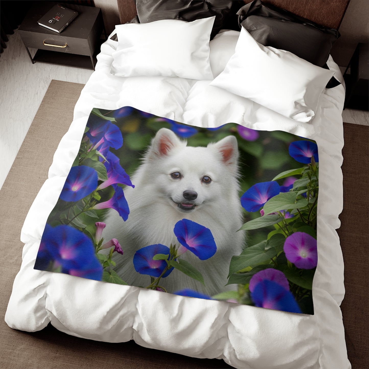 Manta de sudadera de Spitz japonés