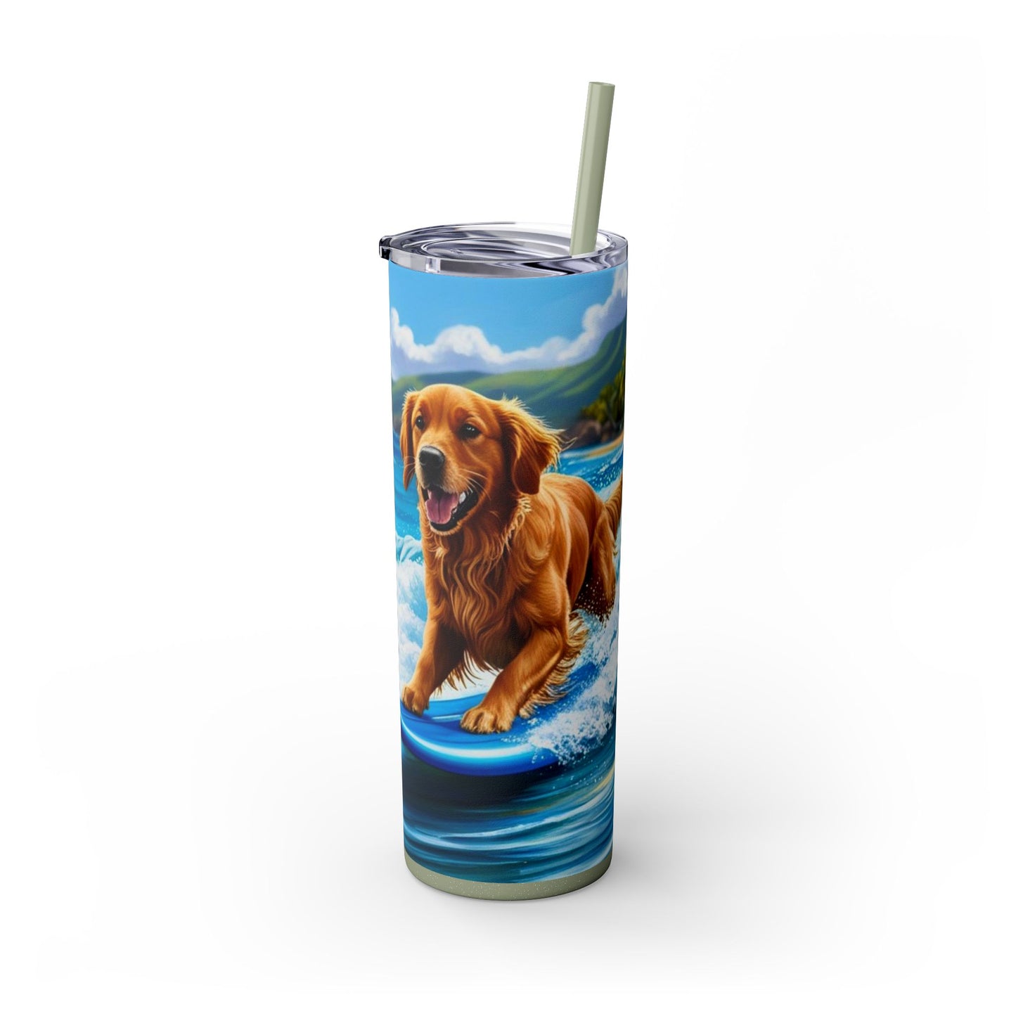 Surf Dogs Tumbler with Straw, 20oz