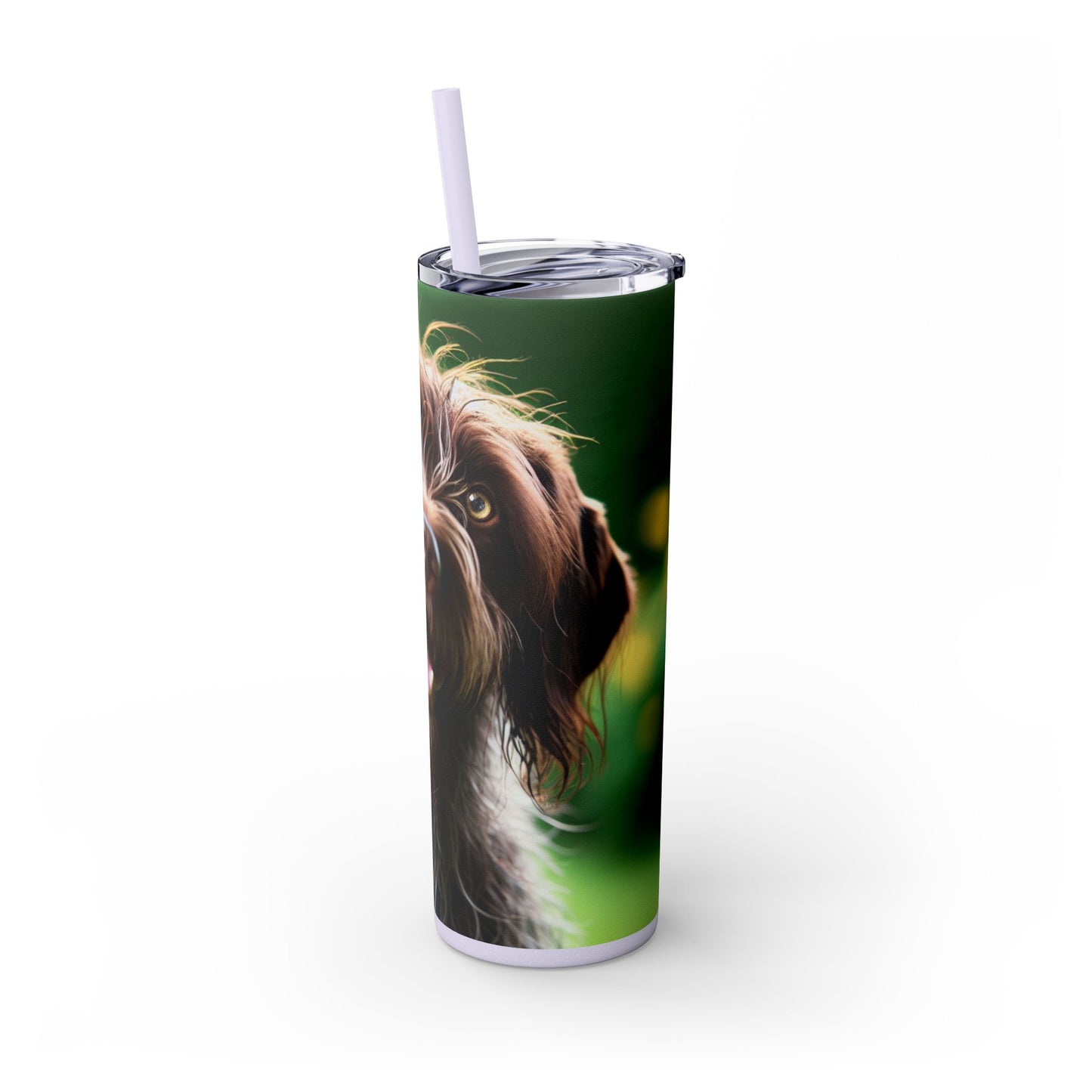 German Wirehaired Pointer Tumbler with Straw, 20oz