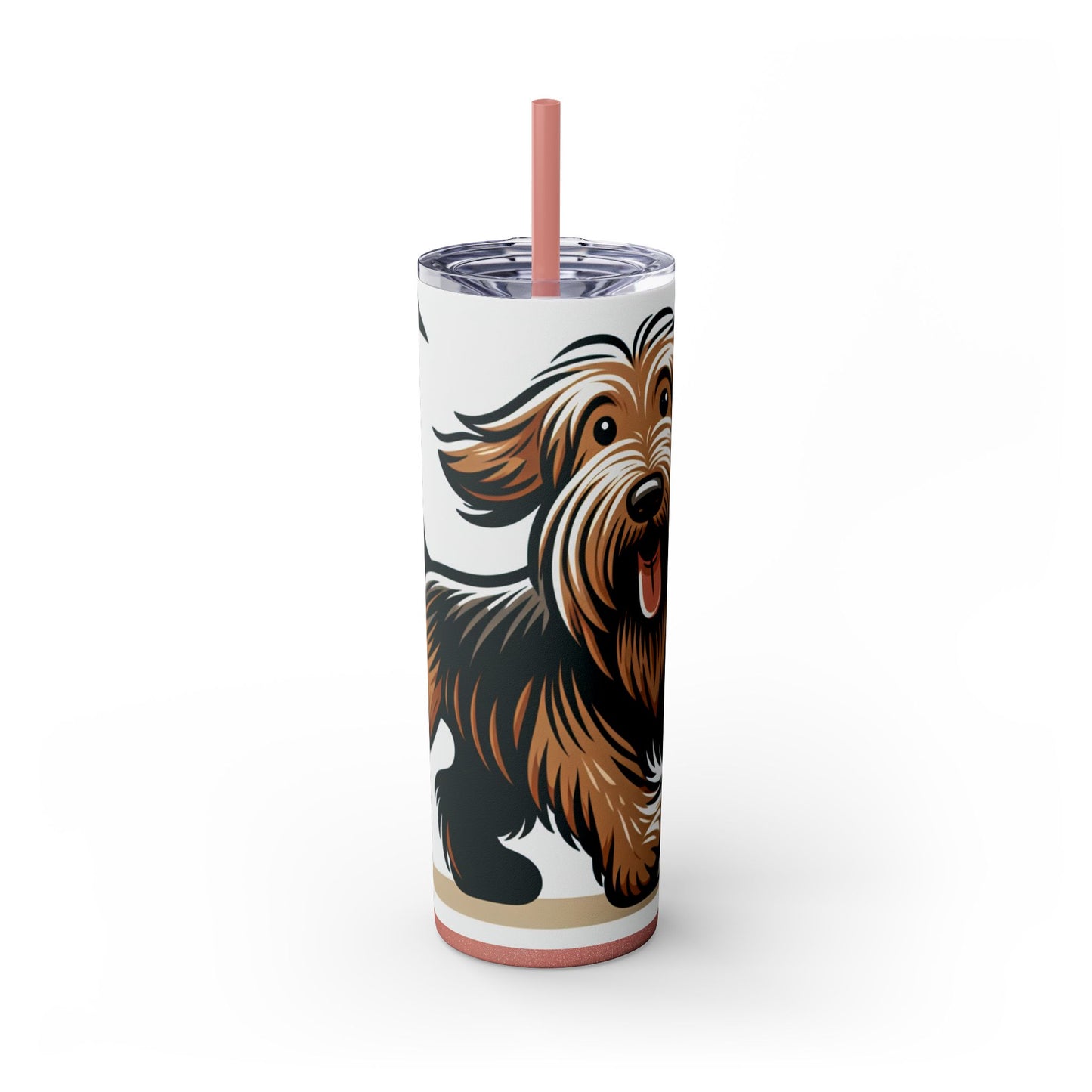 Otterhound Skinny Tumbler with Straw, 20oz