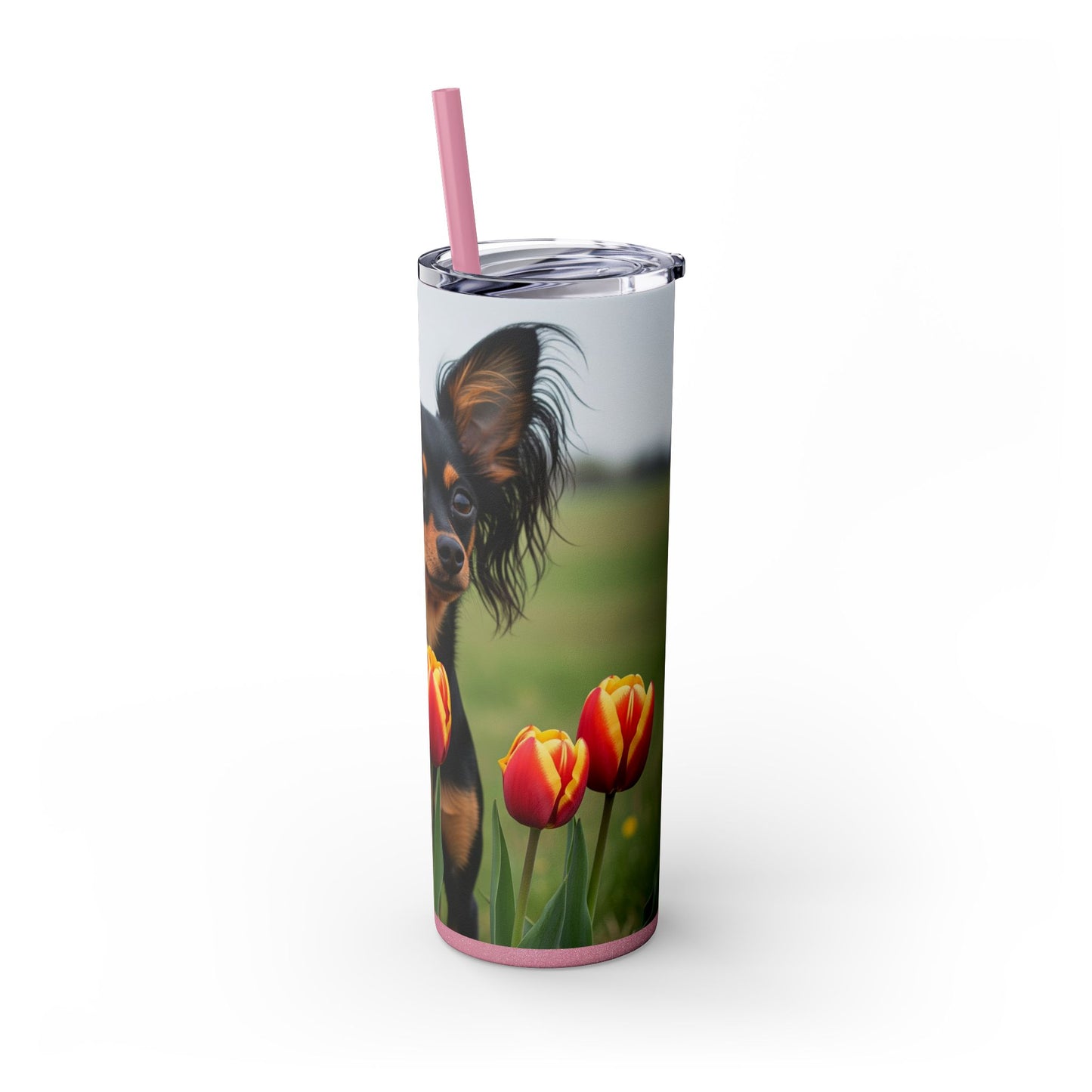 Russian Toy Skinny Tumbler with Straw, 20oz