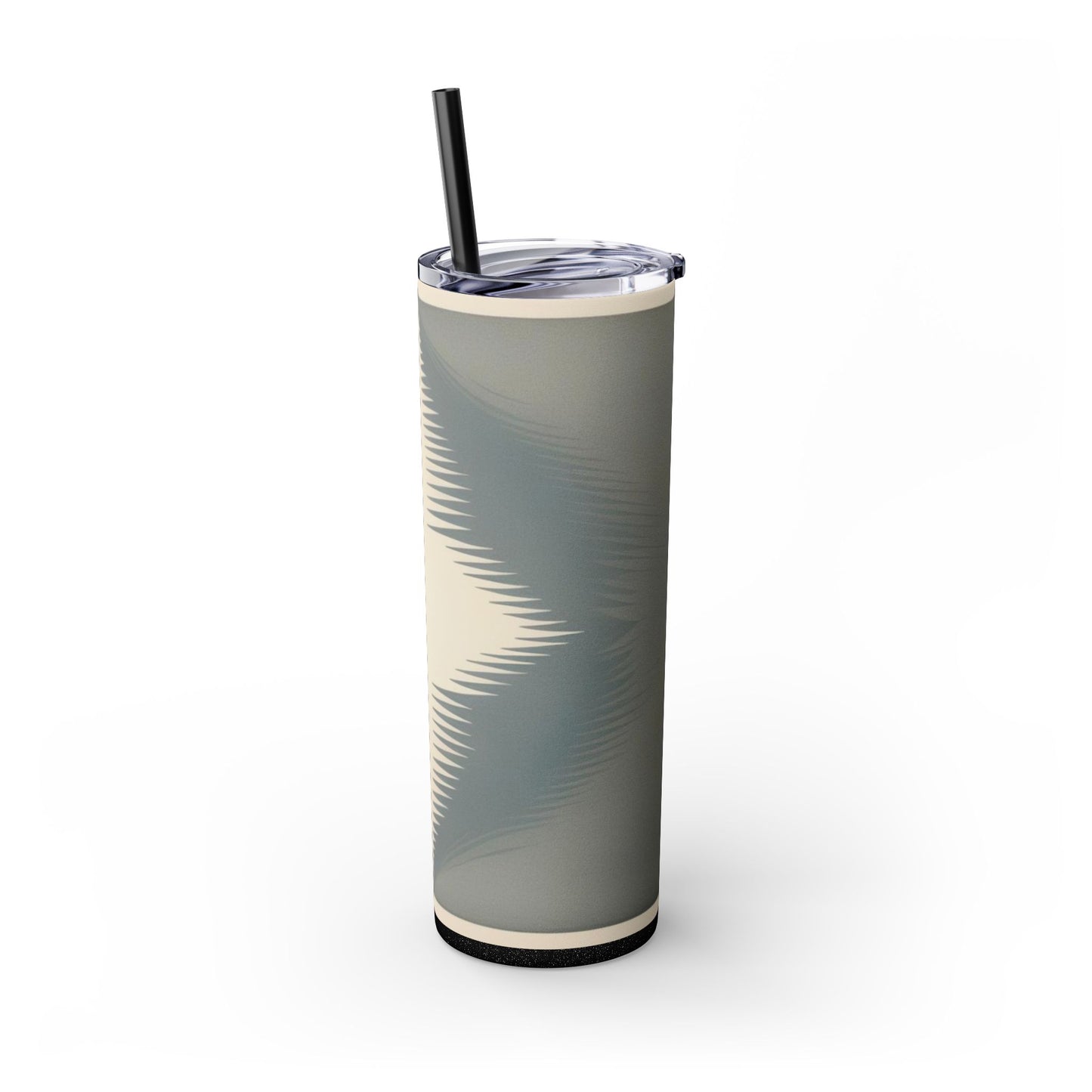 Optical Illusion Skinny Tumbler with Straw, 20oz