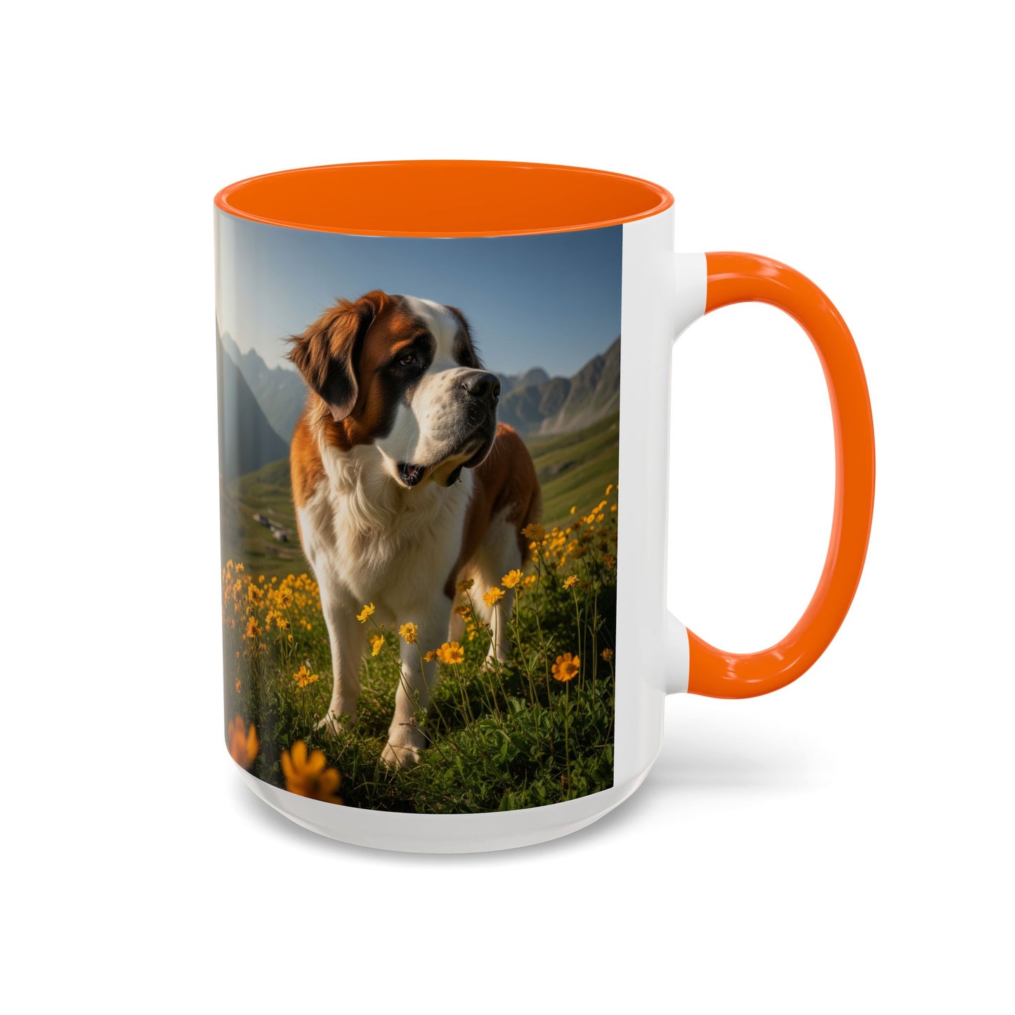 Saint Bernard Accent Coffee Mug - Perfect Gift for Dog Lovers