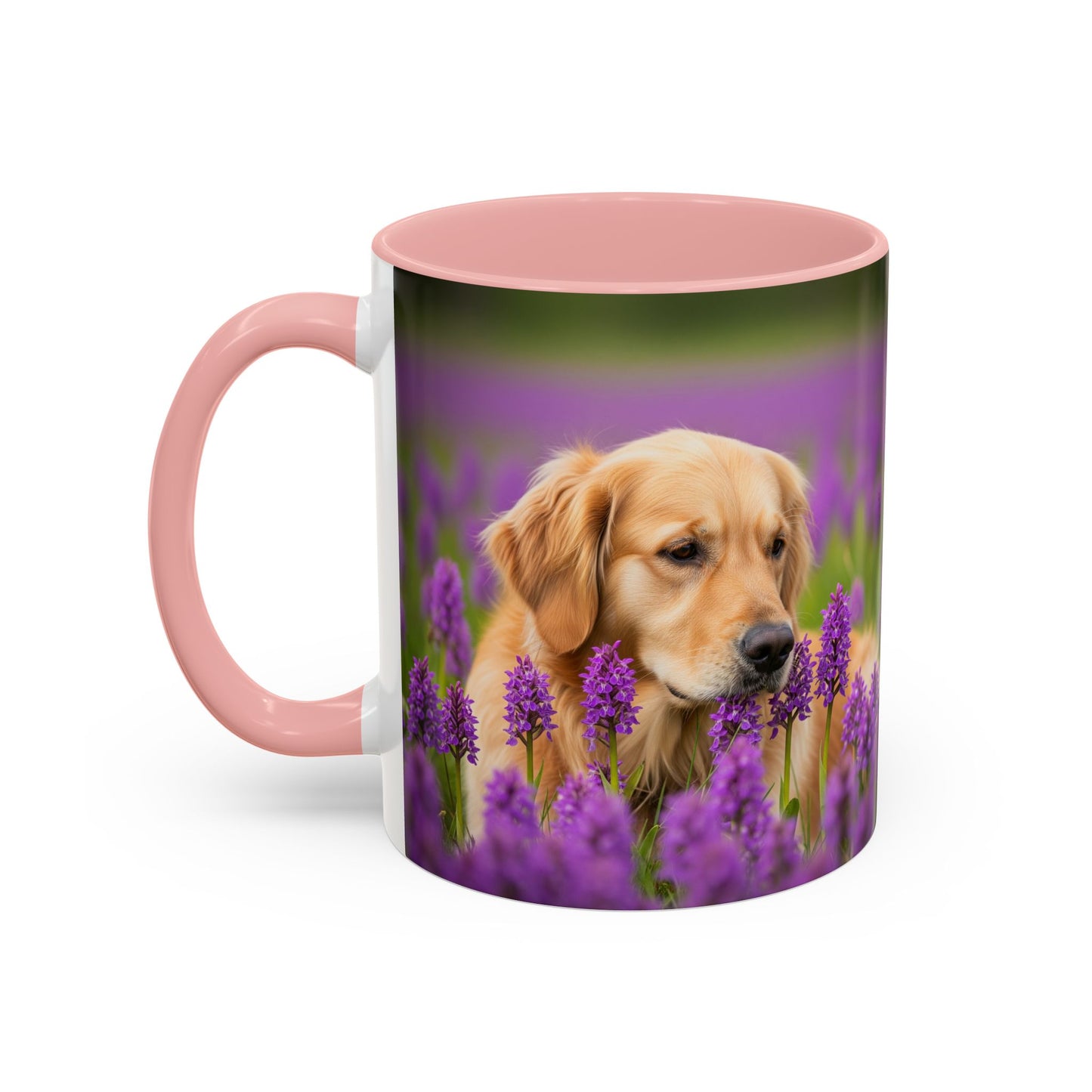 Golden Retriever Accent Coffee Mug - Perfect Gift for Dog Lovers