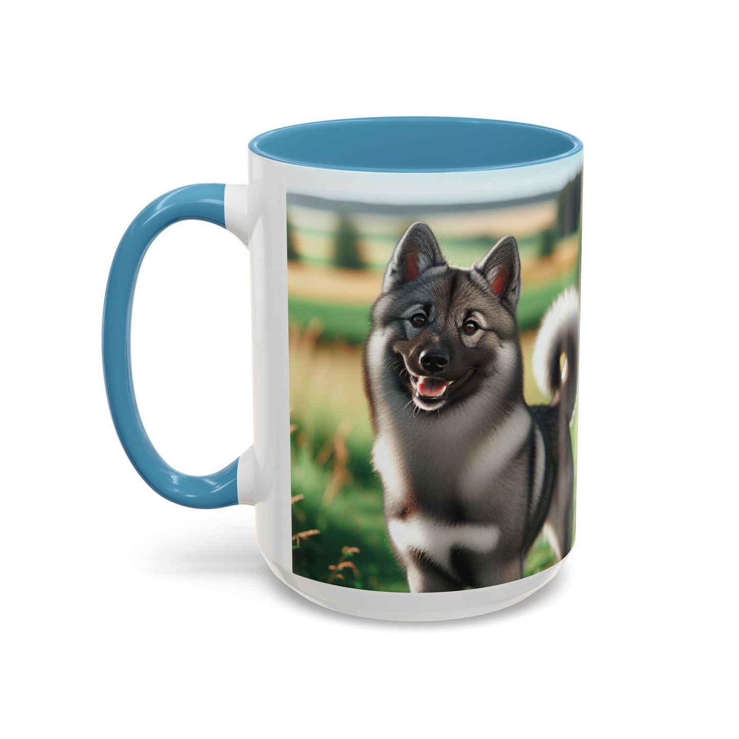 Norwegian Elkhound Accent Coffee Mug - Perfect Gift for Dog Lovers