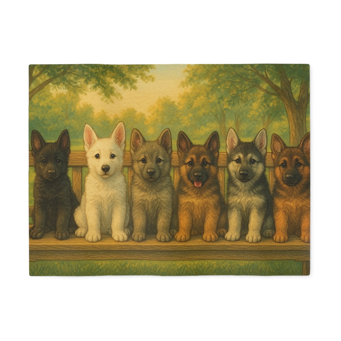 German Shepherd puppies Sweatshirt Blanket