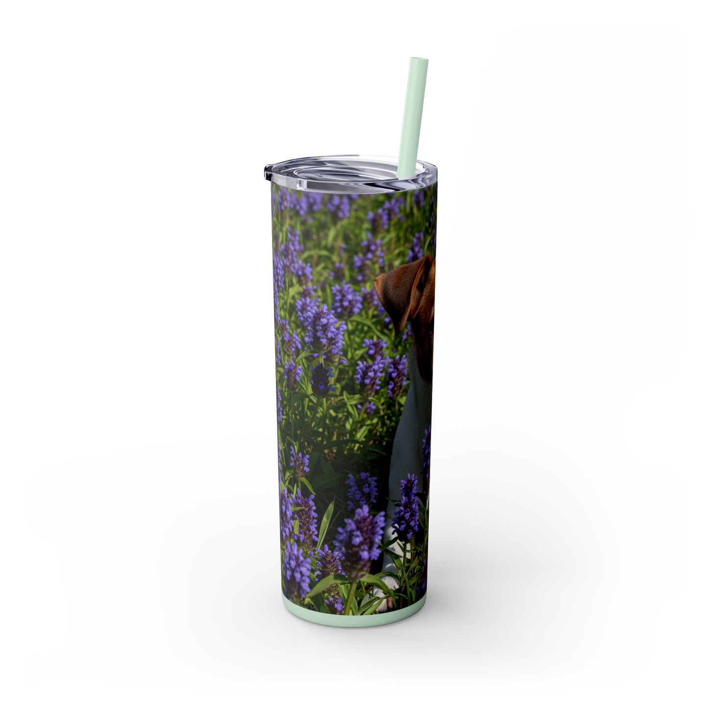 Jack Russell Terrier Tumbler with Straw, 20oz