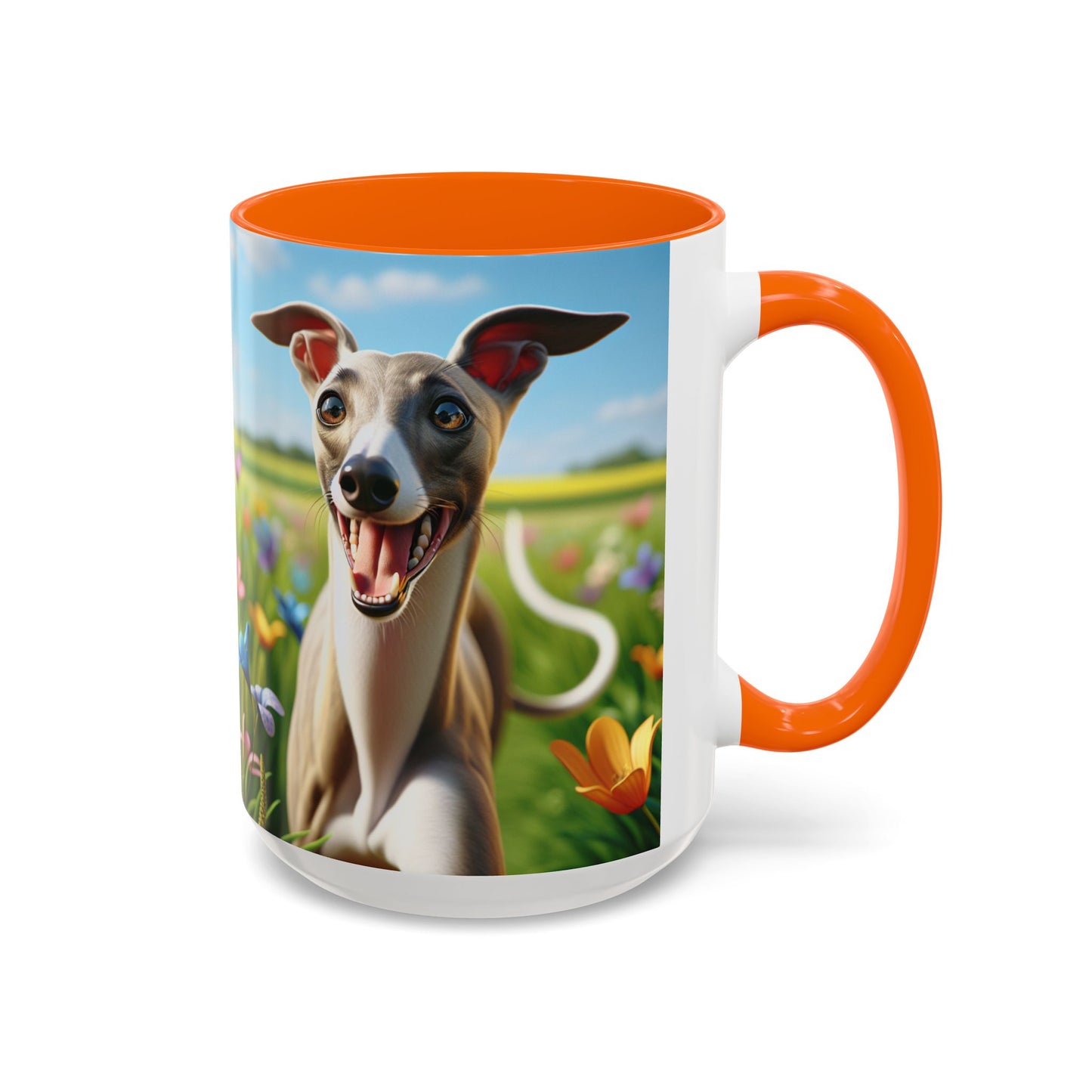 Whippet Accent Coffee Mug - Perfect Gift for Dog Lovers