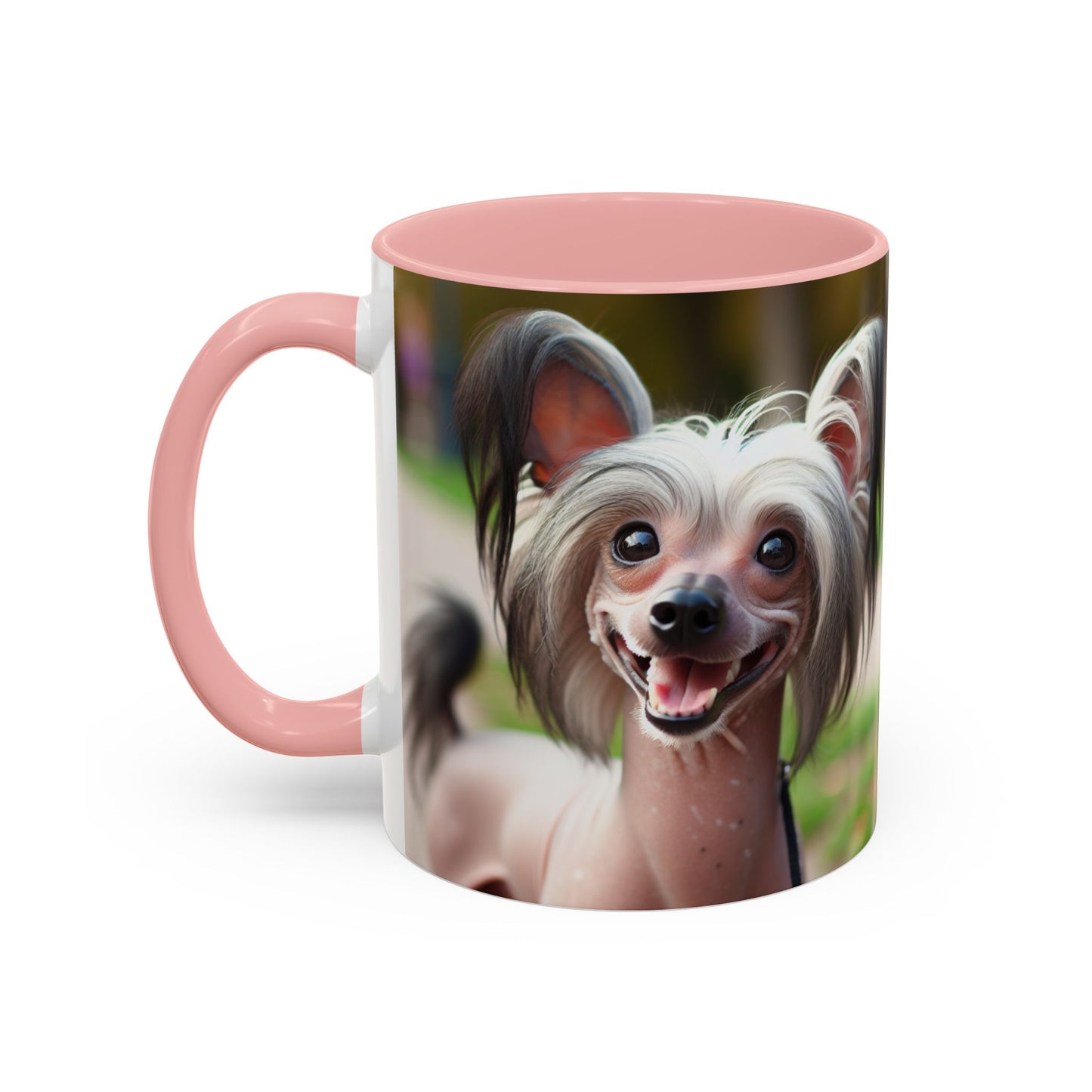Chinese Crested Dog Accent Coffee Mug - Perfect Gift for Dog Lovers