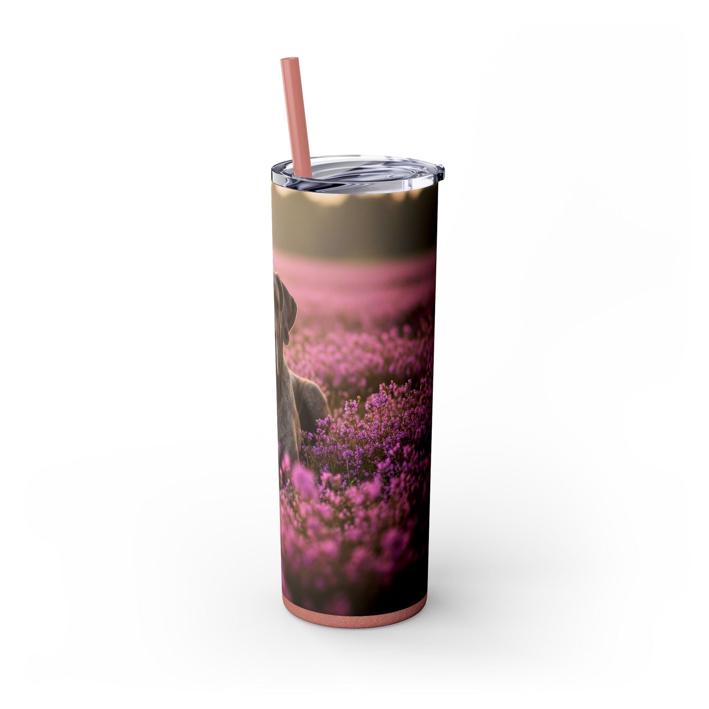 Great Dane Skinny Tumbler with Straw, 20oz