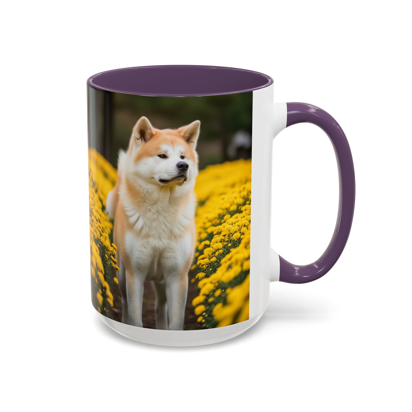 Japanese Akitainu Accent Coffee Mug - Perfect Gift for Dog Lovers