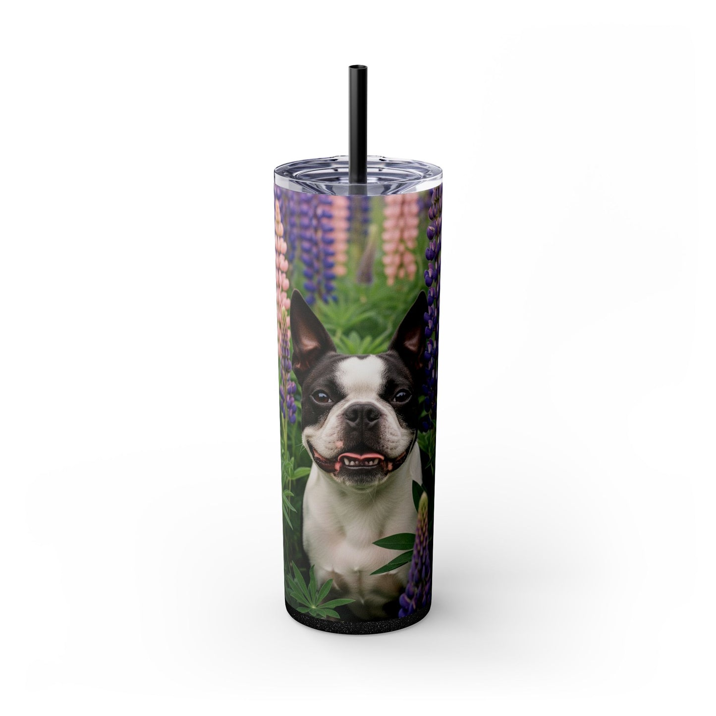 Boston Terrier Tumbler with Straw, 20oz
