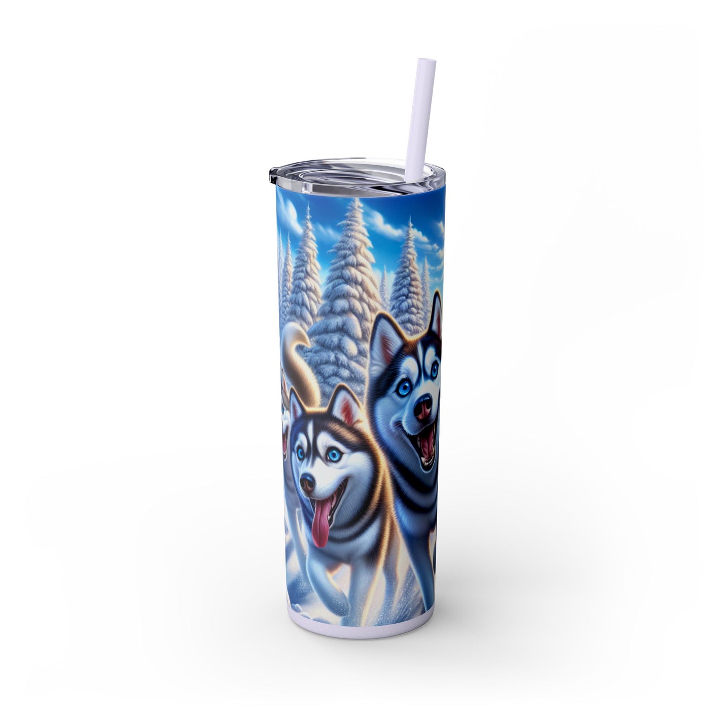 Siberian Husky Tumbler with Straw, 20oz