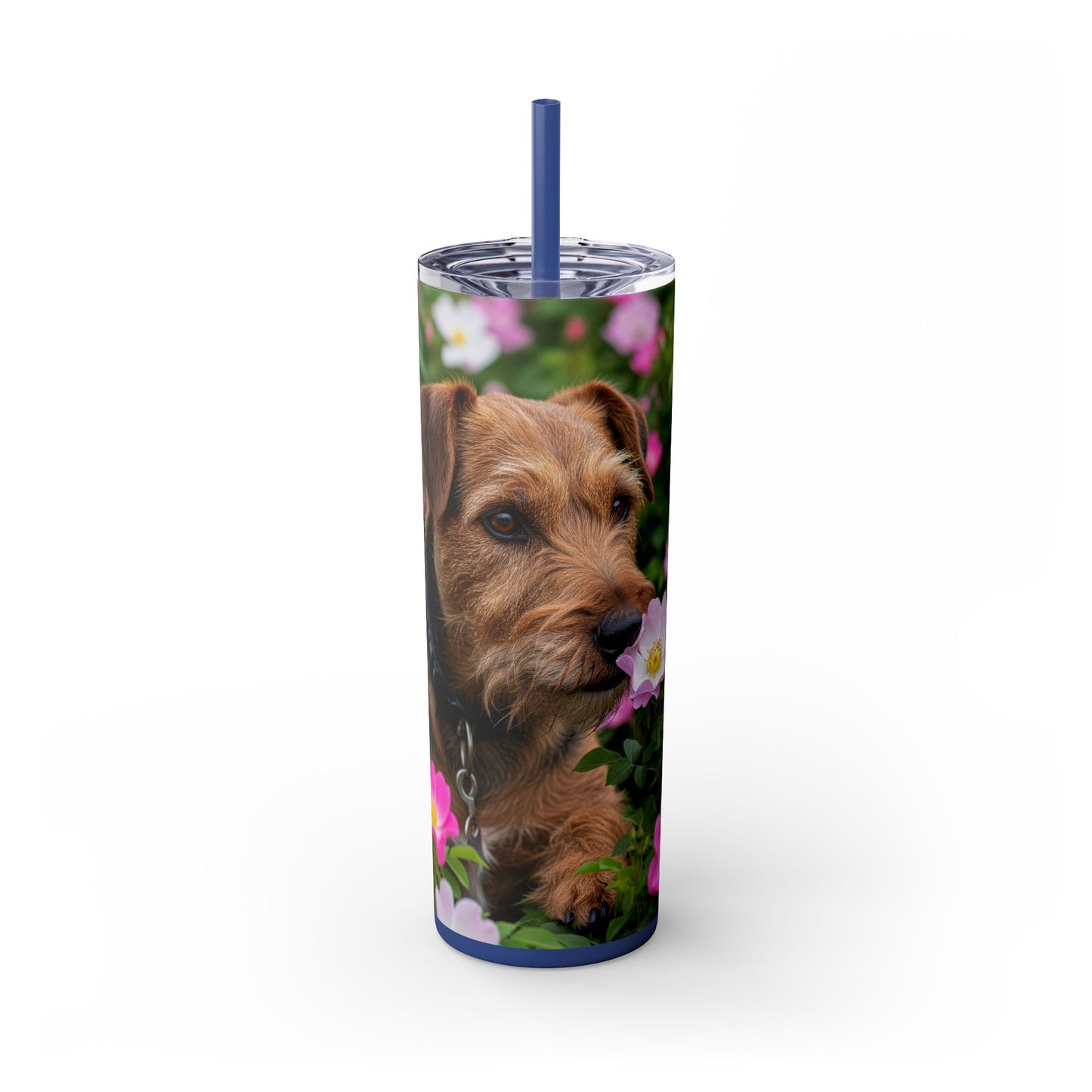 Teddy Roosevelt Terrier Tumbler with Straw, 20oz