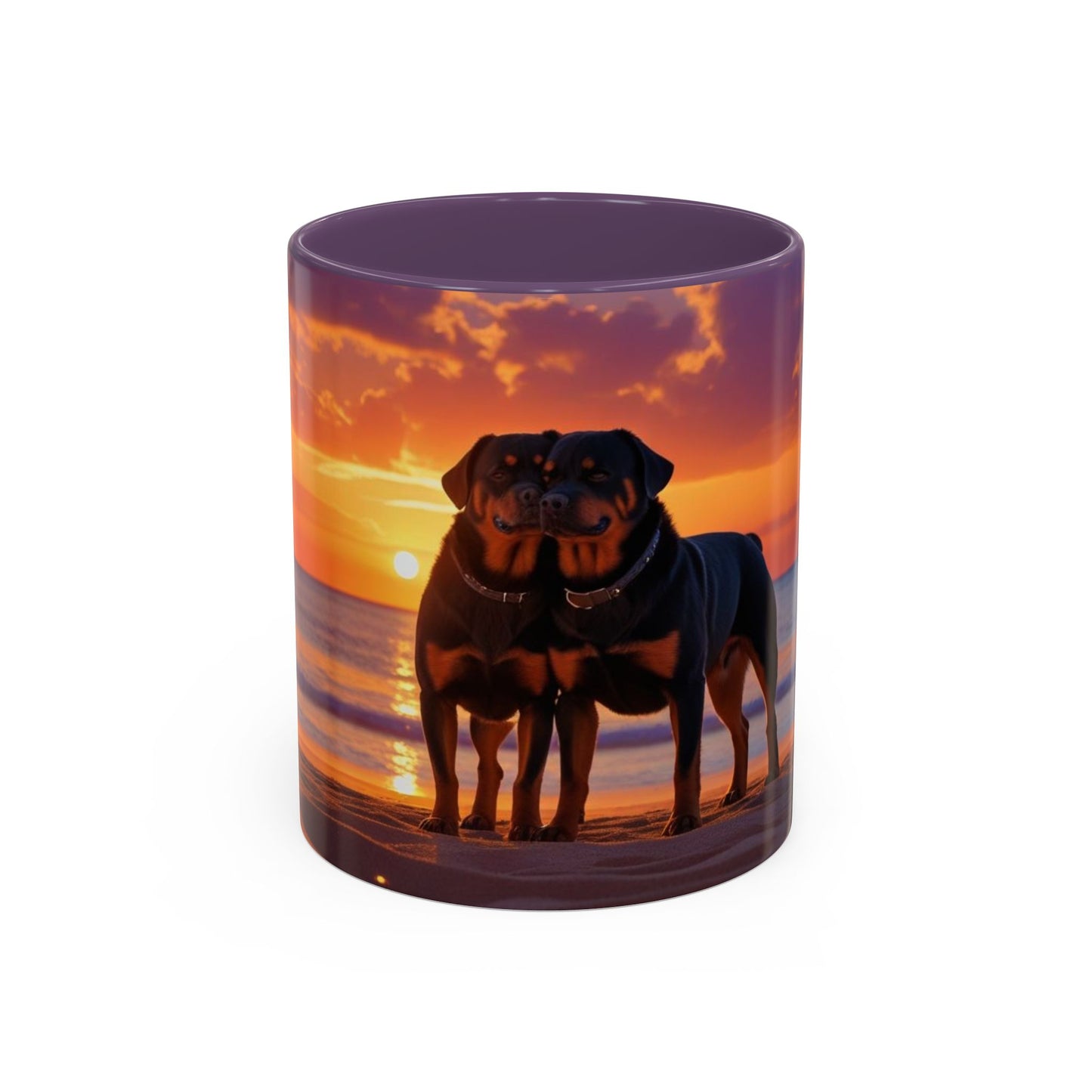 Rottweiler Love Accent Coffee Mug - Perfect Gift for Dog Lovers