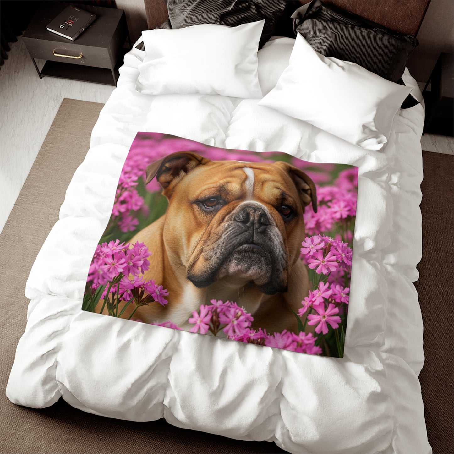 Bulldog Sweatshirt Blanket