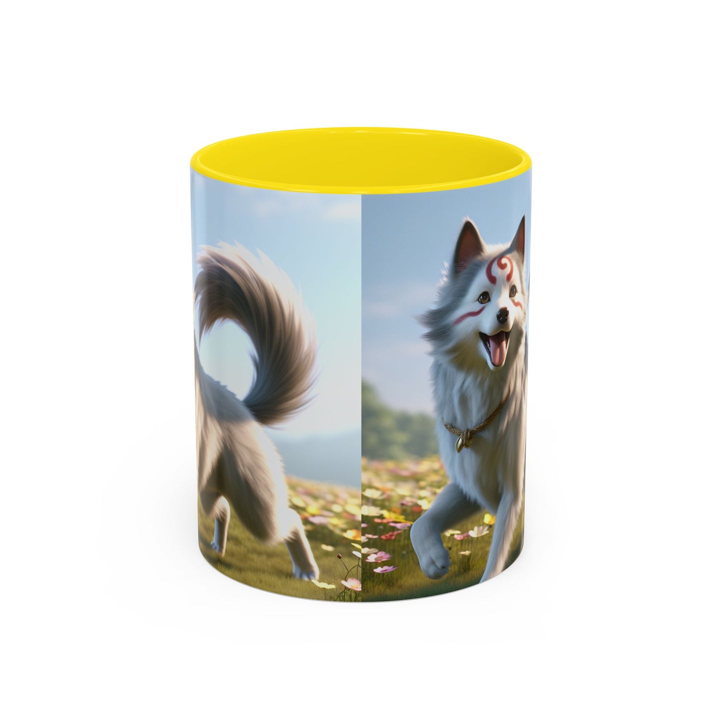 Cadabomb Okami Accent Coffee Mug - Perfect Gift for Dog Lovers