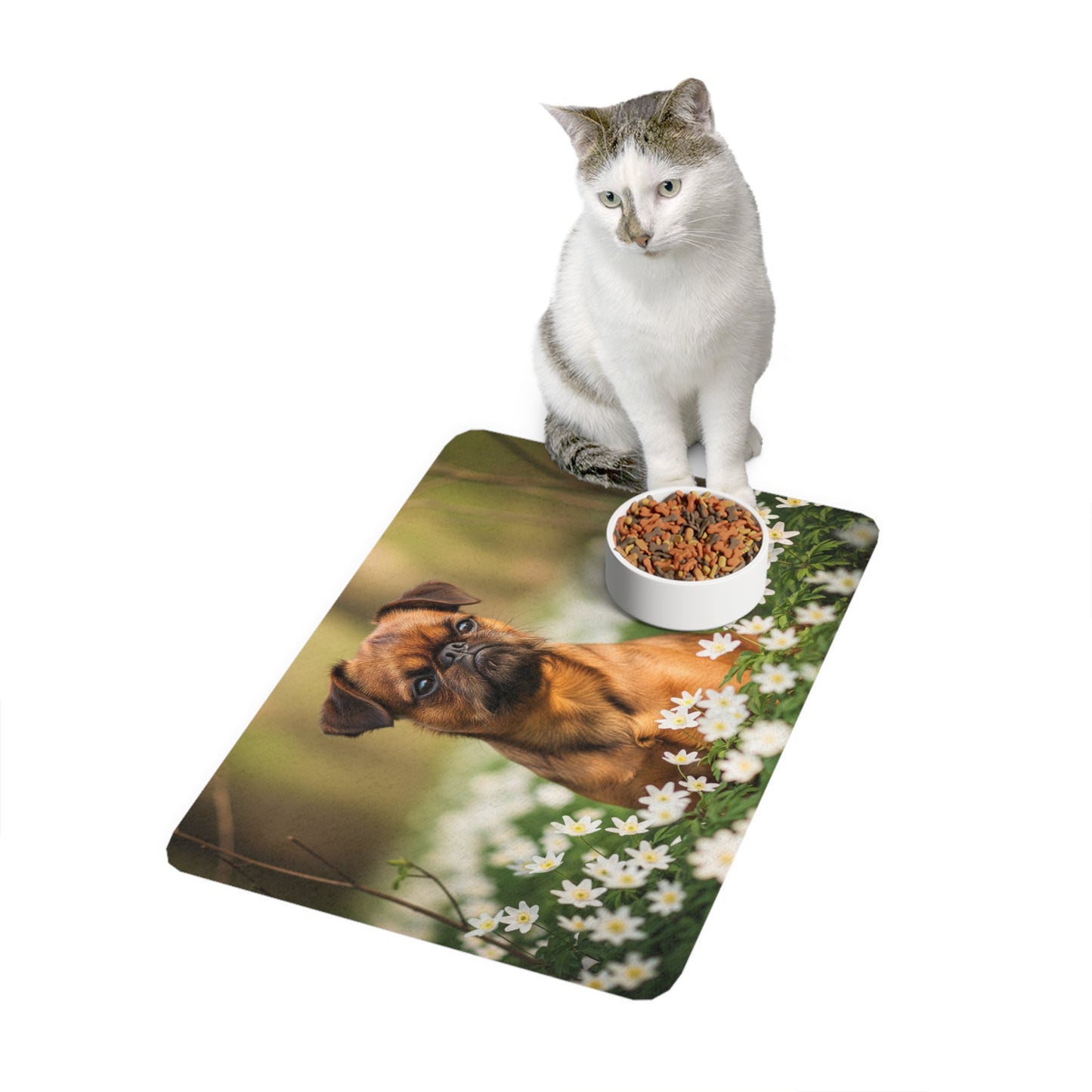Pet Food Mat (12x18) - Brussels Griffon
