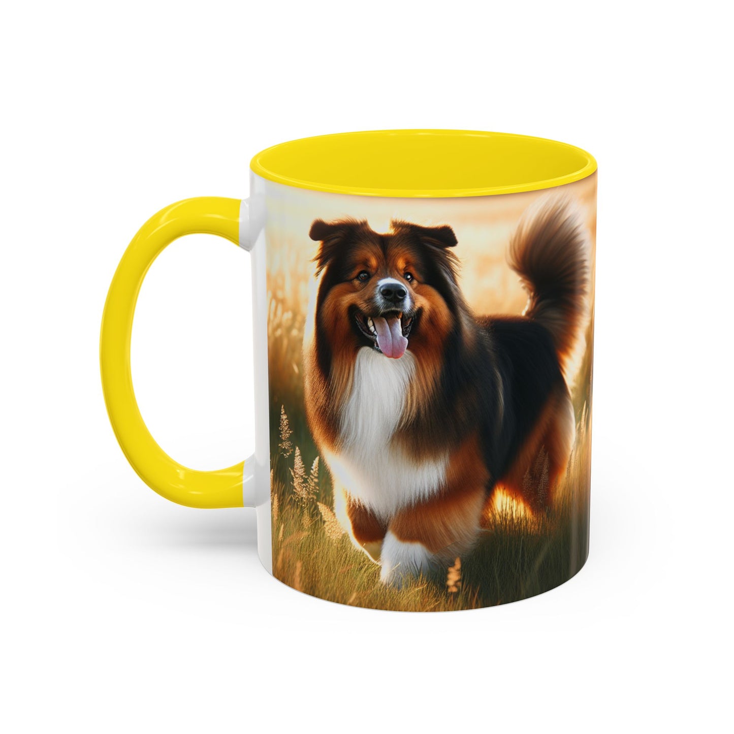 Bohemian Shepherd Accent Coffee Mug - Perfect Gift for Dog Lovers