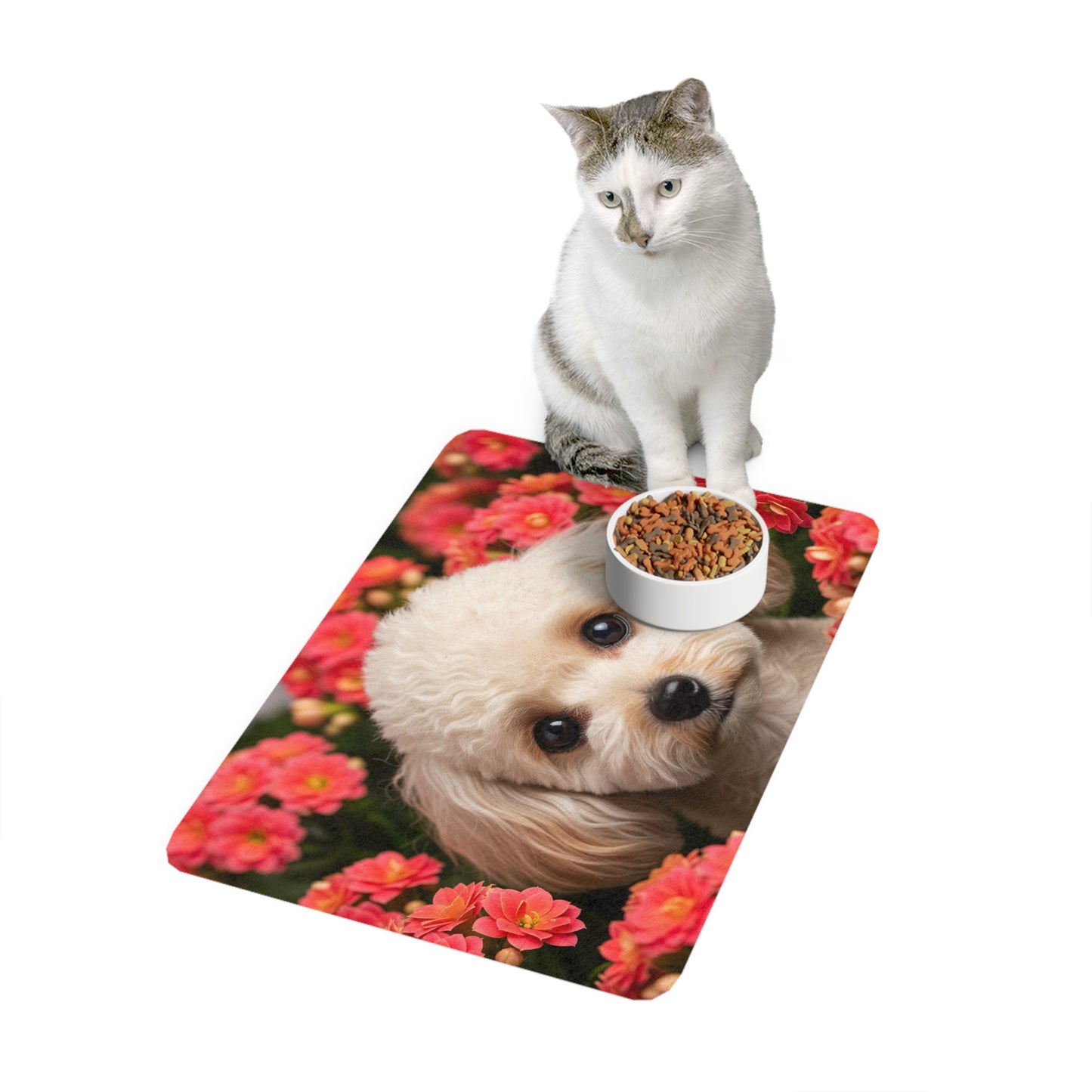 Pet Food Mat (12x18) - Miniature Poodle