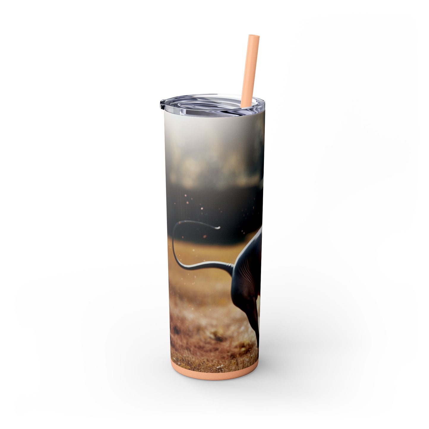 American Hairless Terrier Tumbler with Straw, 20oz