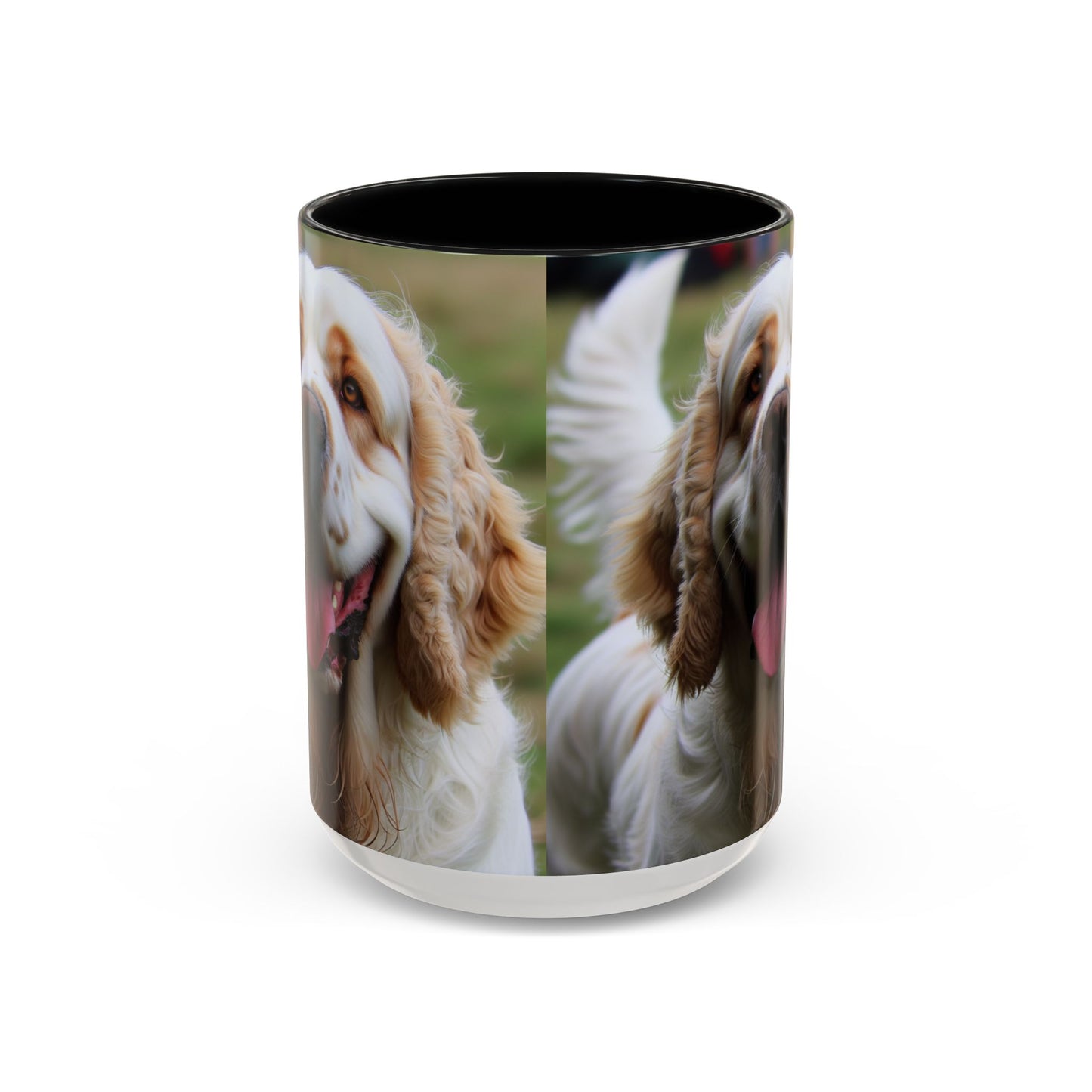 Clumber Spaniel Accent Coffee Mug - Perfect Gift for Dog Lovers