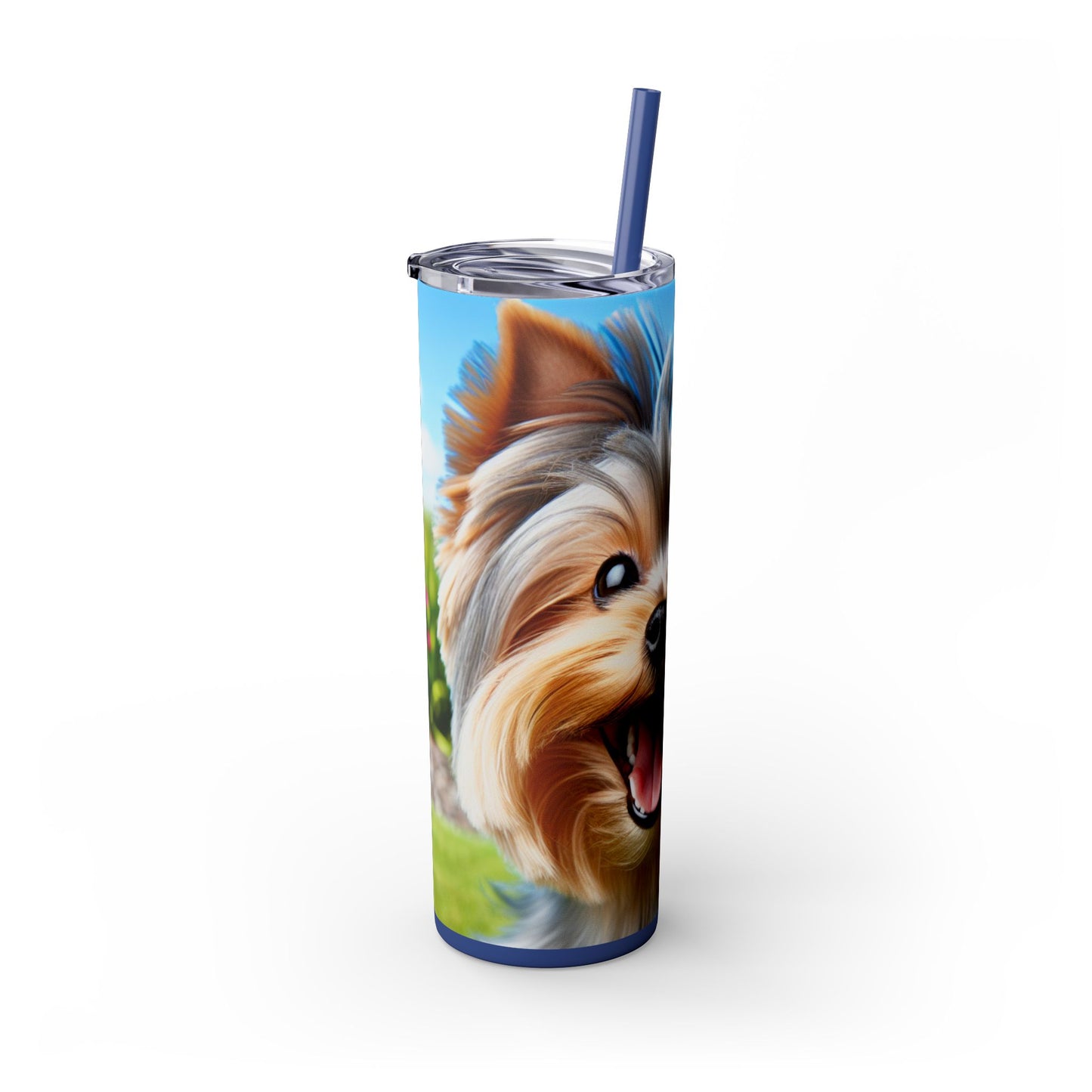 Australian Silky Terrier Tumbler with Straw, 20oz