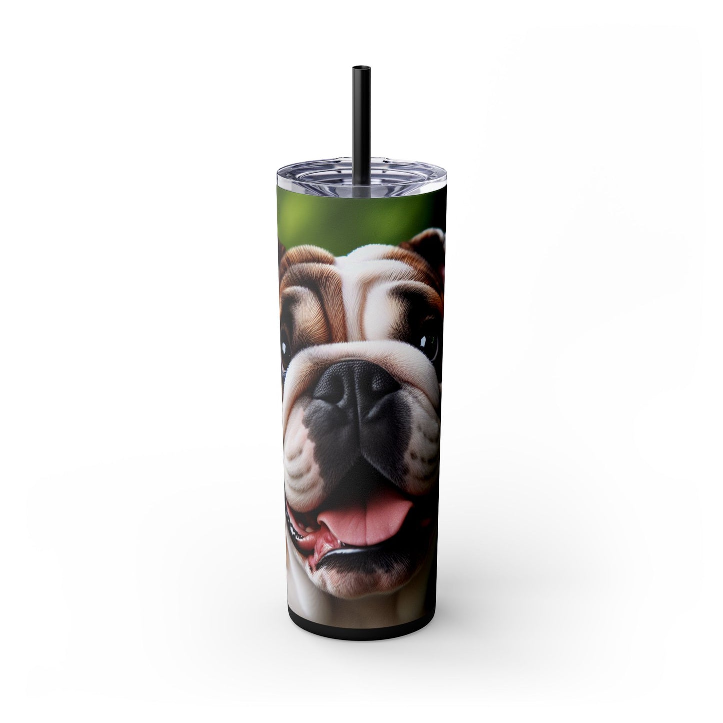British Bulldog Tumbler with Straw, 20oz