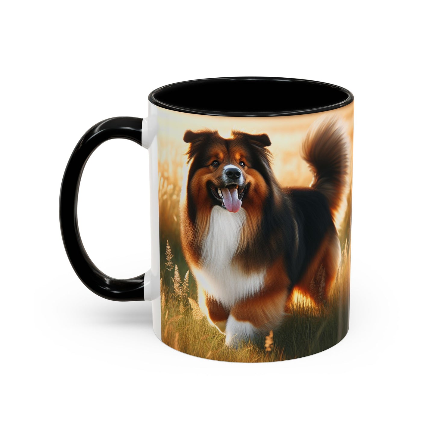 Bohemian Shepherd Accent Coffee Mug - Perfect Gift for Dog Lovers
