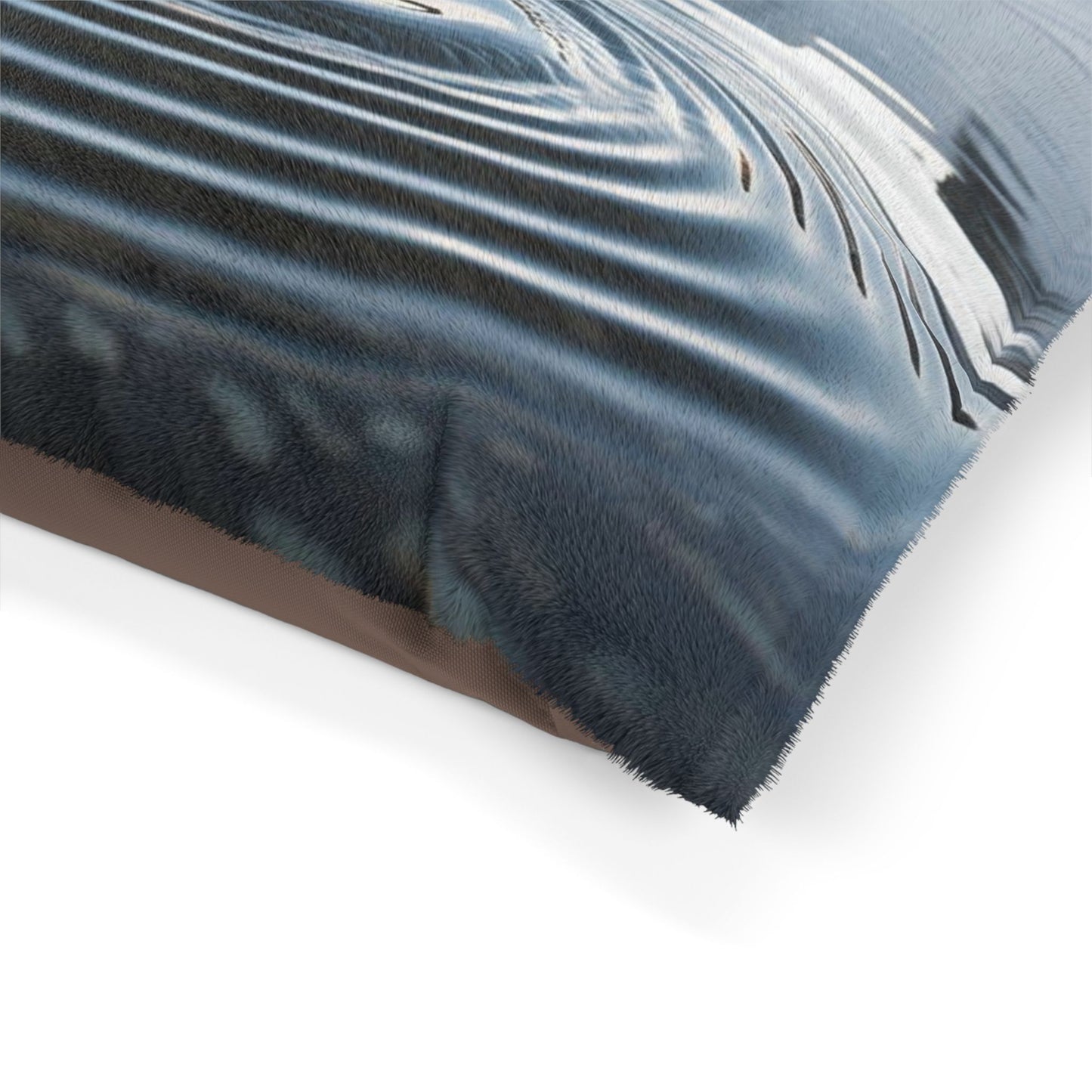 Ripple in a Snowy Mountain Lake Pet Bed