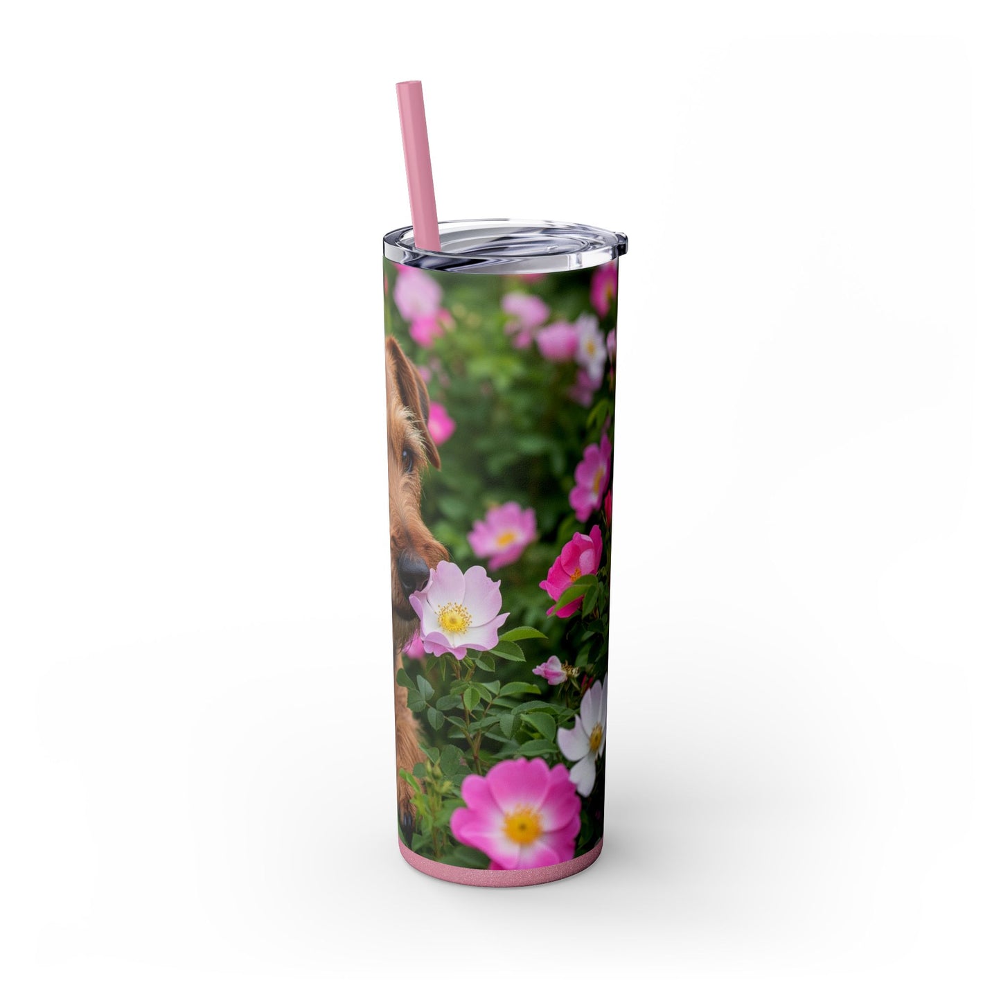 Teddy Roosevelt Terrier Tumbler with Straw, 20oz