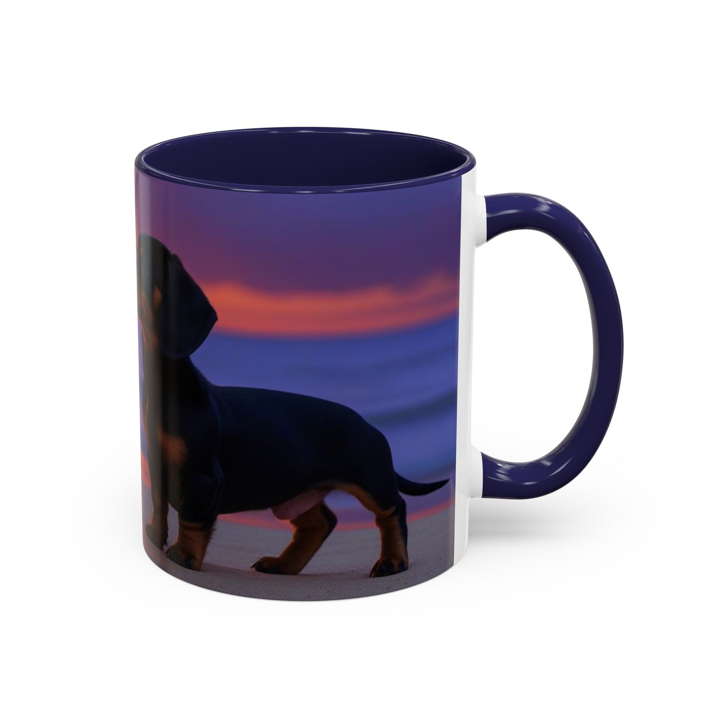 Dachshund Love Accent Coffee Mug - Perfect Gift for Dog Lovers