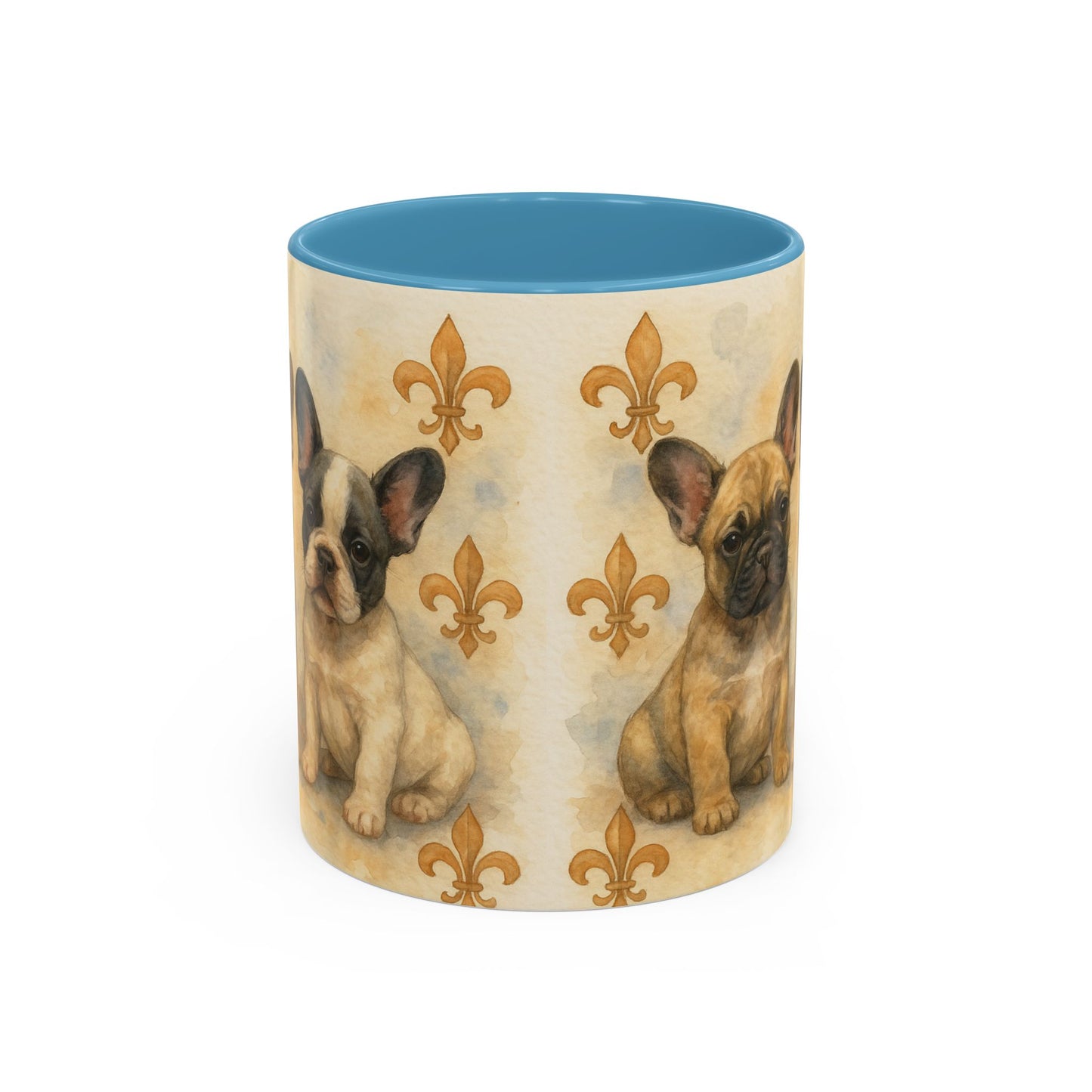 French Bulldog puppies Accent Coffee Mug - Perfect Gift for Dog Lovers