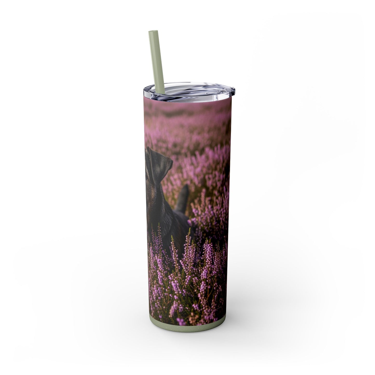 Glen of Imaal Terrier Skinny Tumbler with Straw, 20oz
