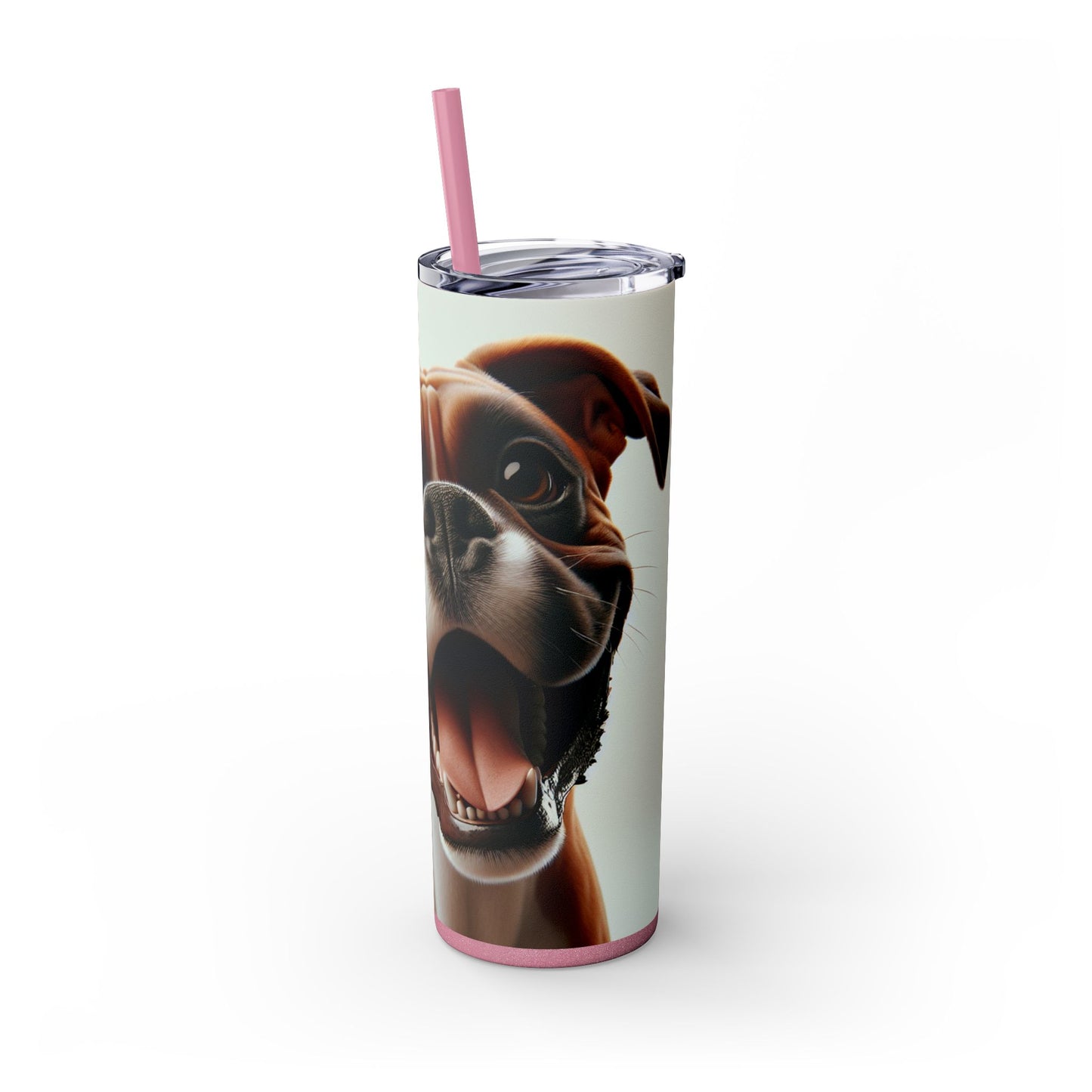 Boxer Skinny Tumbler with Straw, 20oz