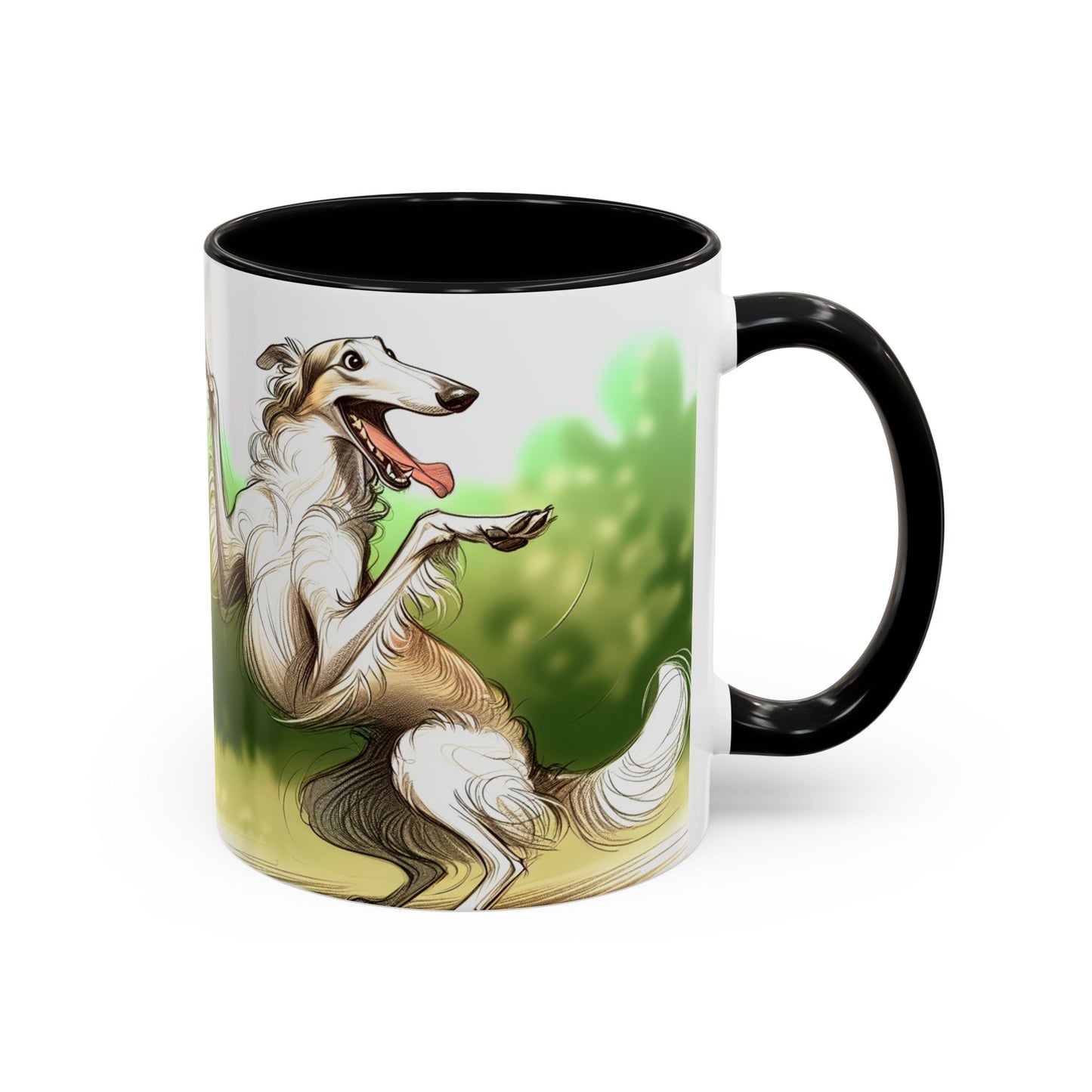 Borzoi Accent Coffee Mug - Perfect Gift for Dog Lovers
