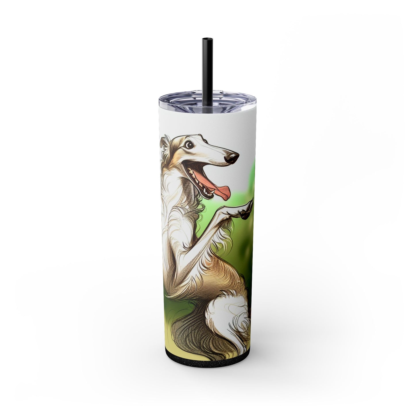 Borzoi Tumbler with Straw, 20oz