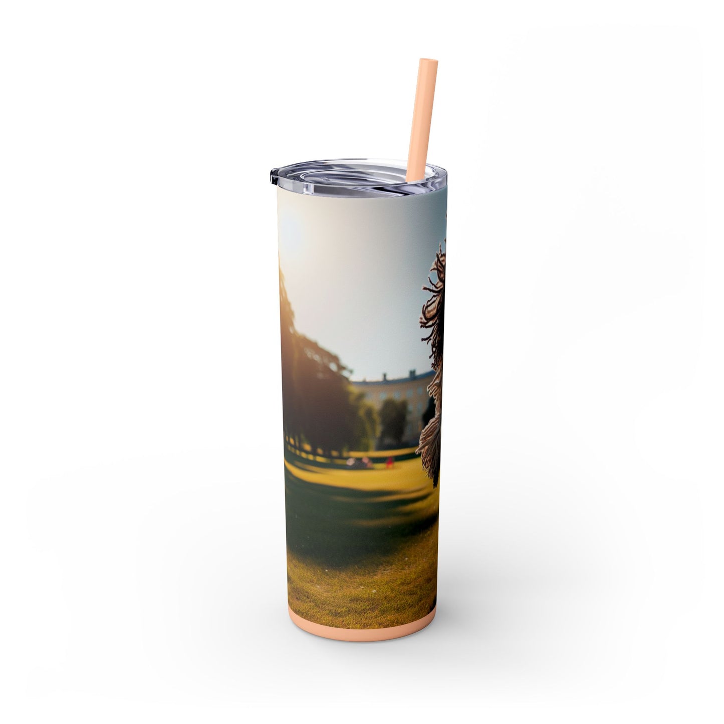 Puli Skinny Tumbler with Straw, 20oz