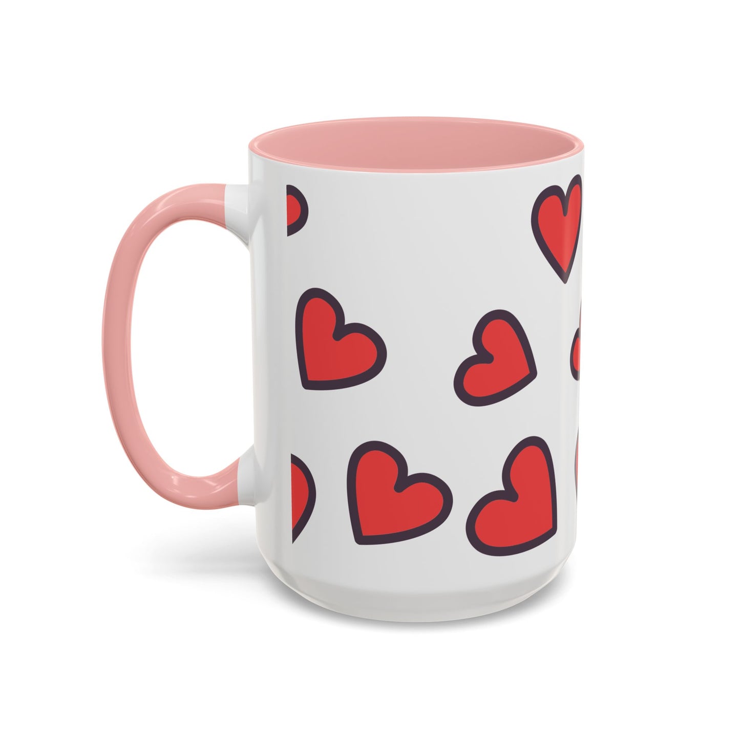 Hearts Accent Coffee Mug - Perfect Gift for Dog Lovers