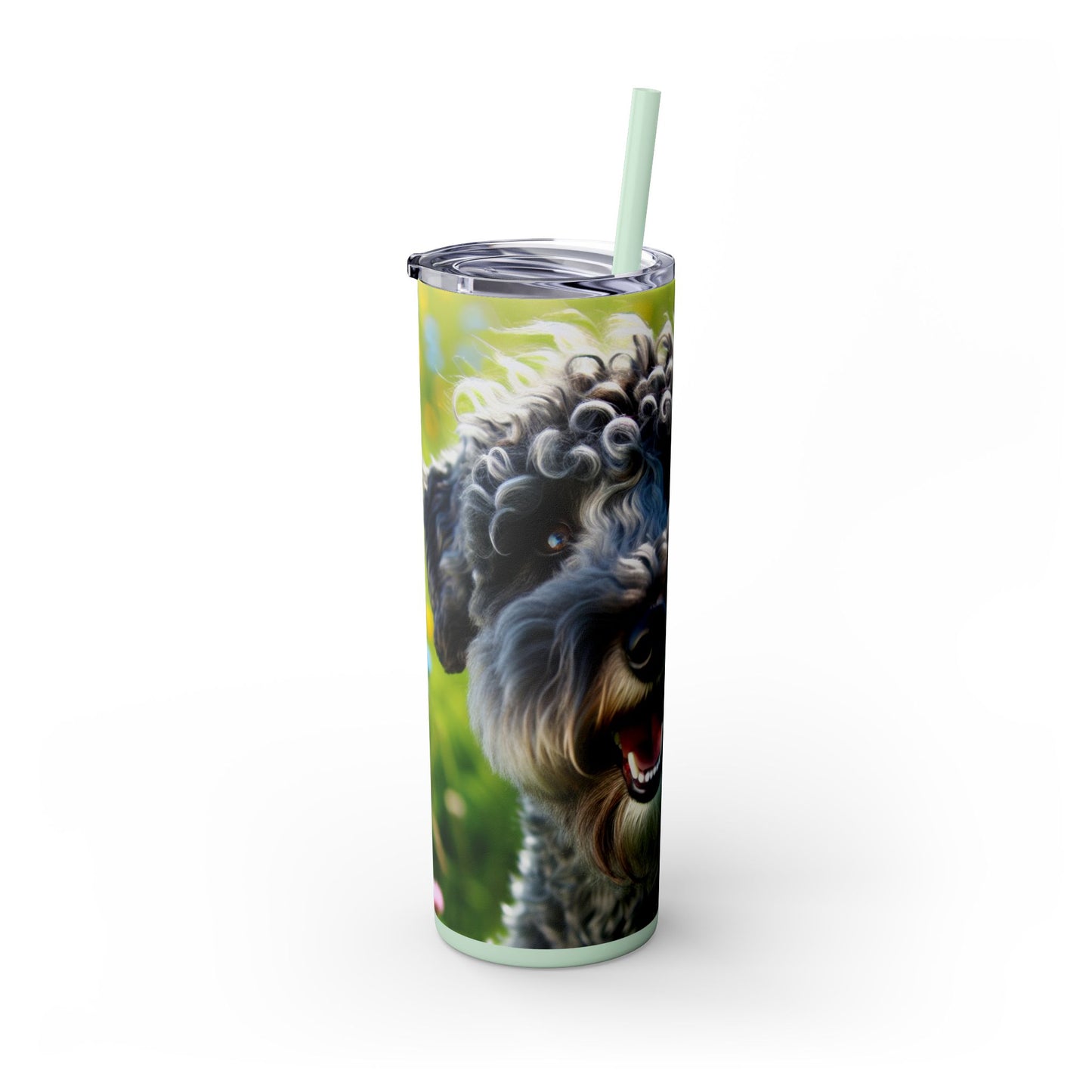 Kerry Blue Terrier Tumbler with Straw, 20oz