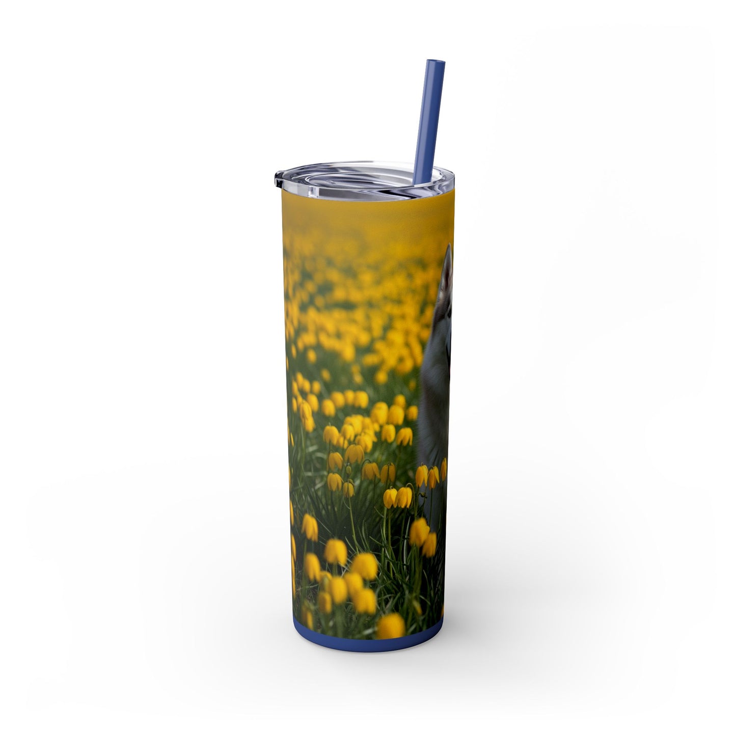 Siberian Husky Tumbler with Straw, 20oz